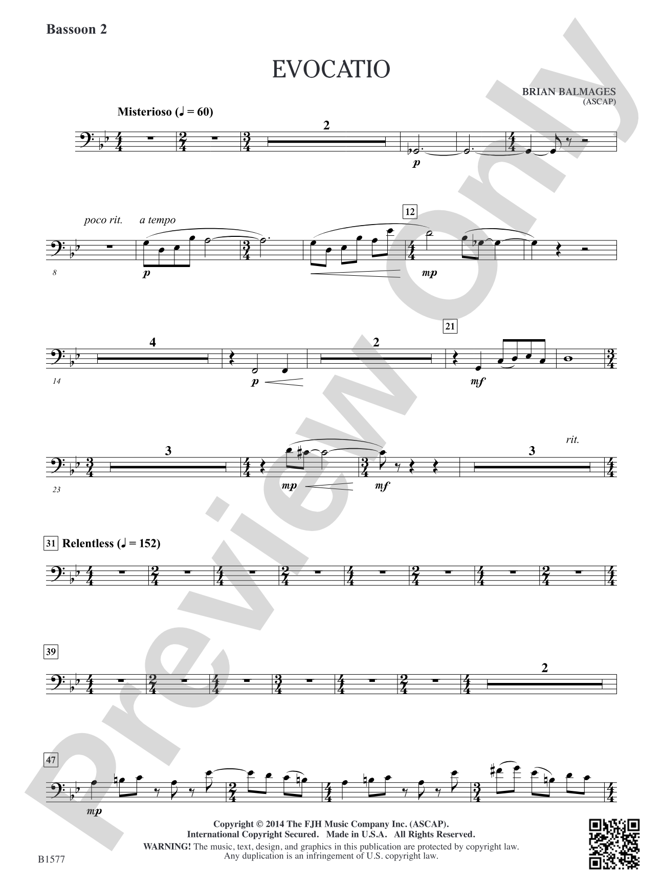 Evocatio: Bassoon 2