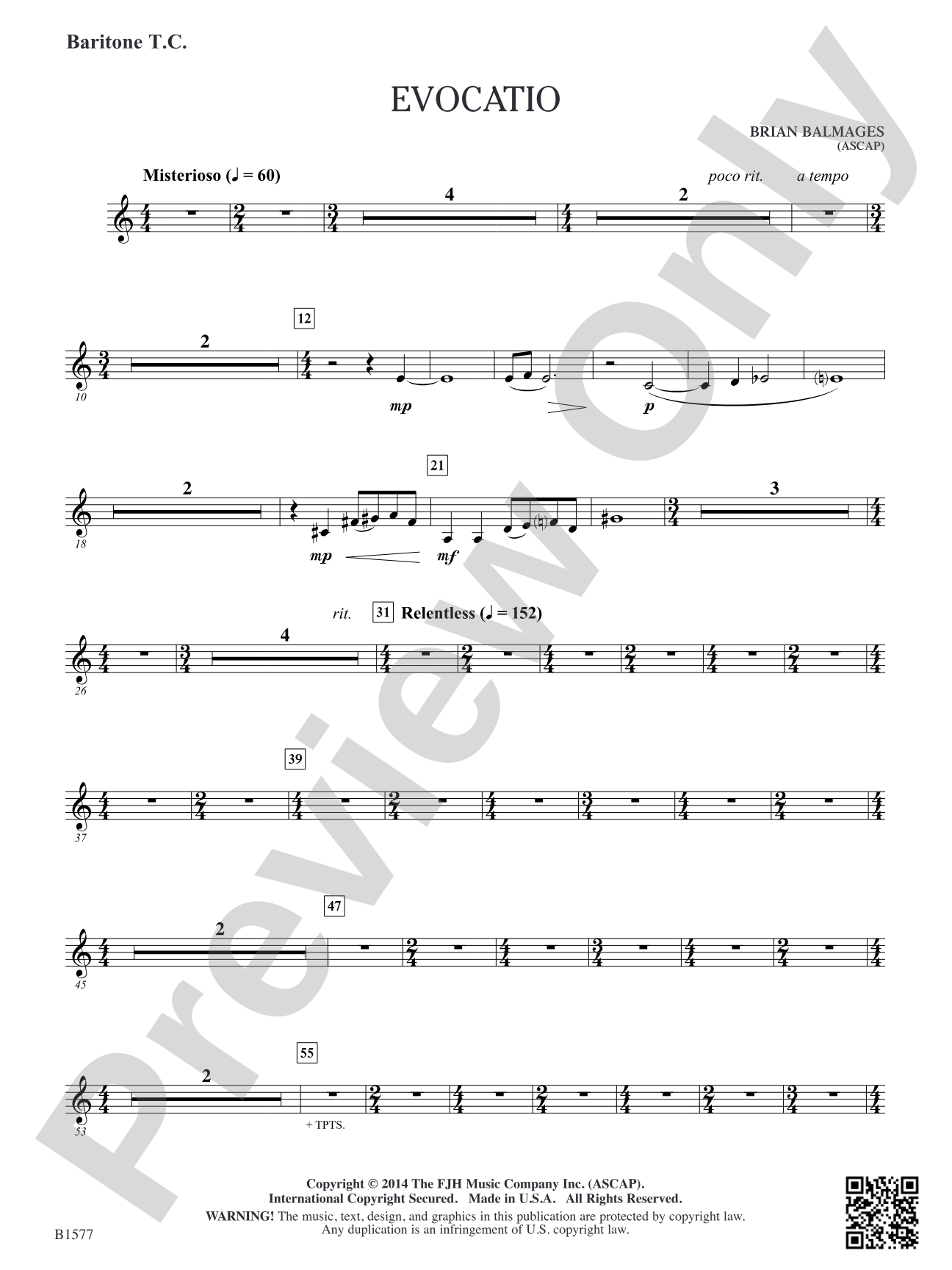 Evocatio: Baritone T.C.