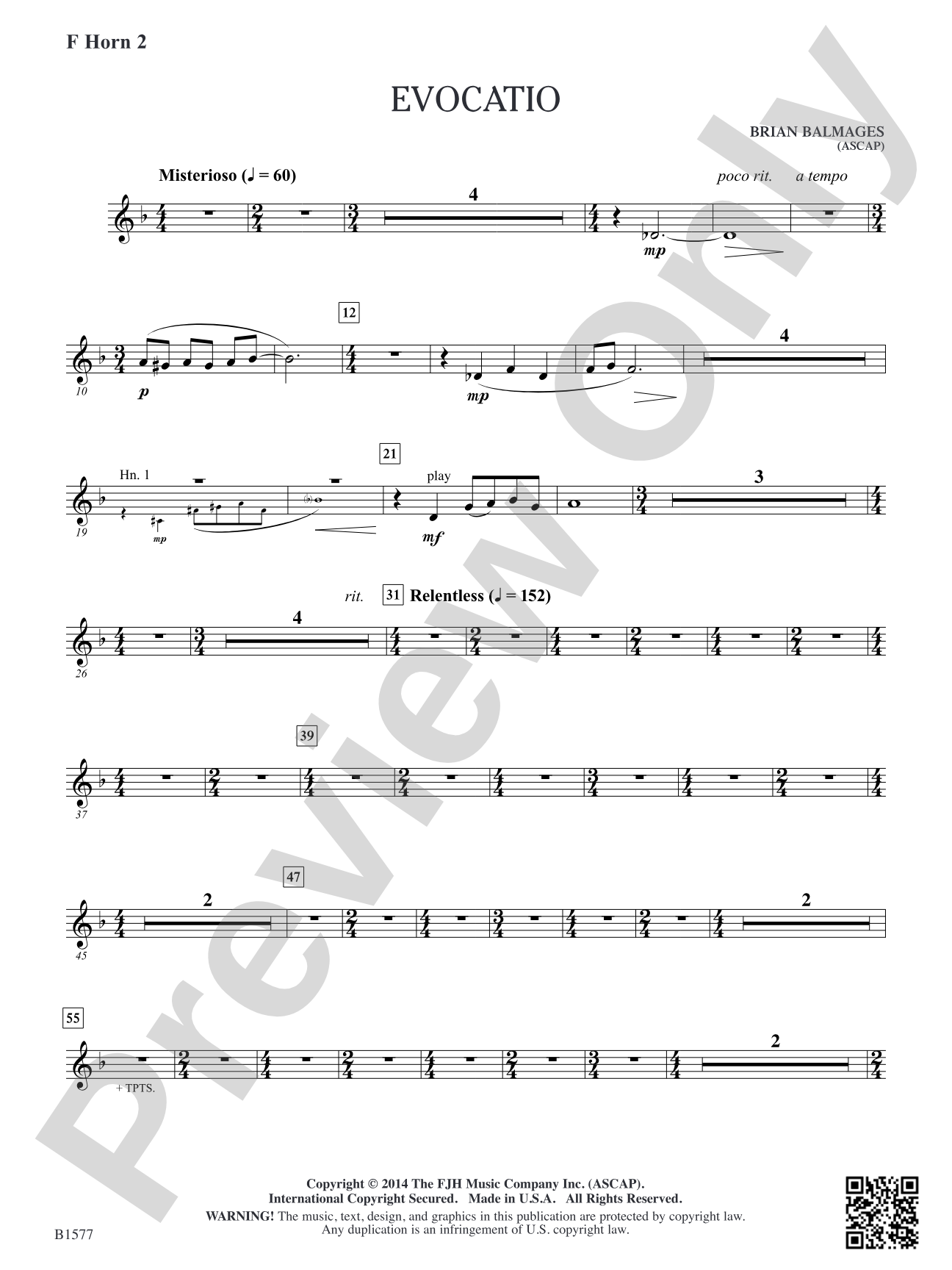 Evocatio: F Horn 2