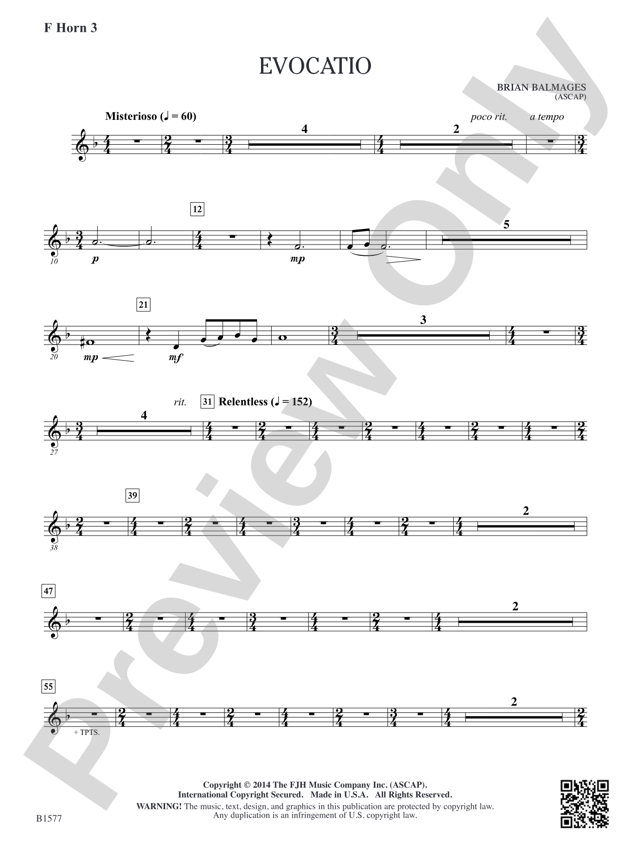Evocatio: F Horn 3