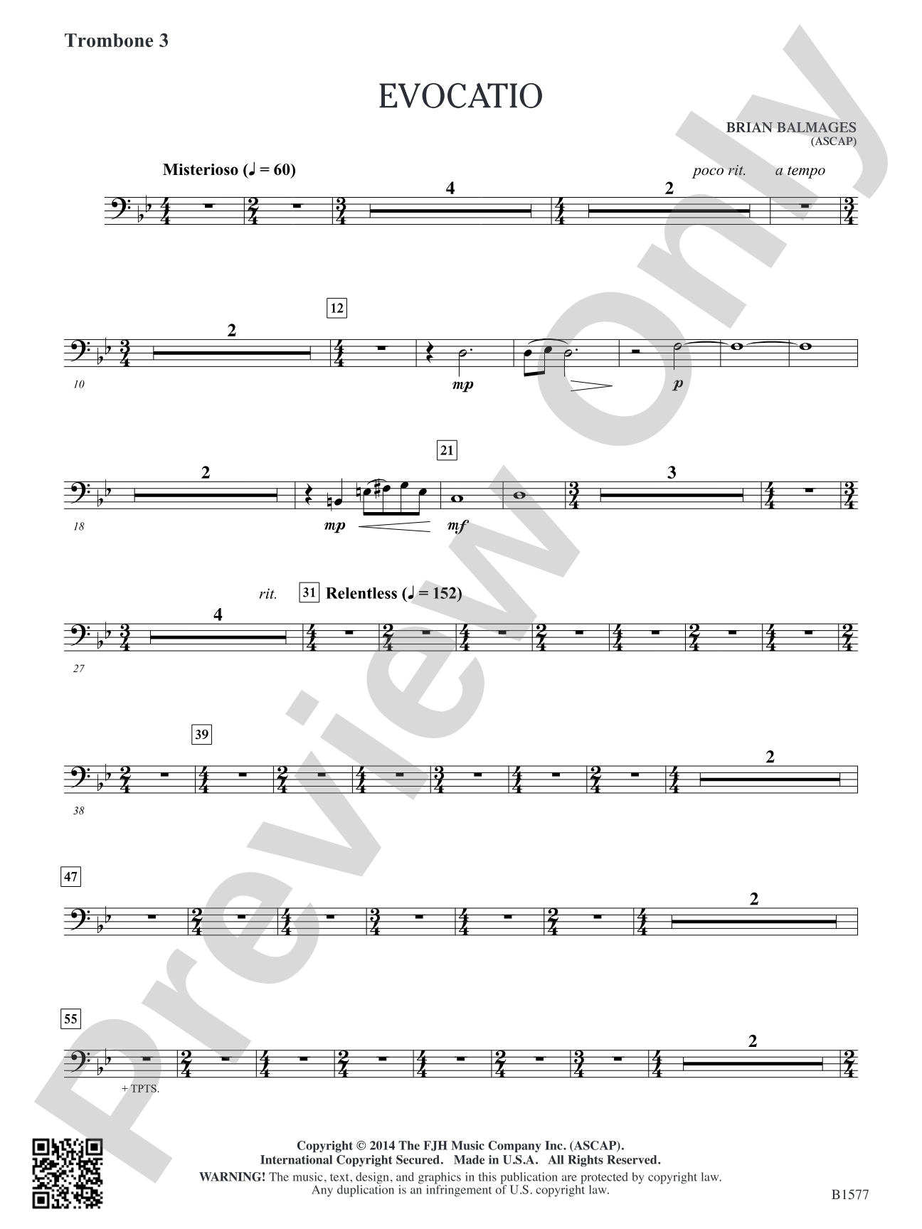 Evocatio: Trombone 3