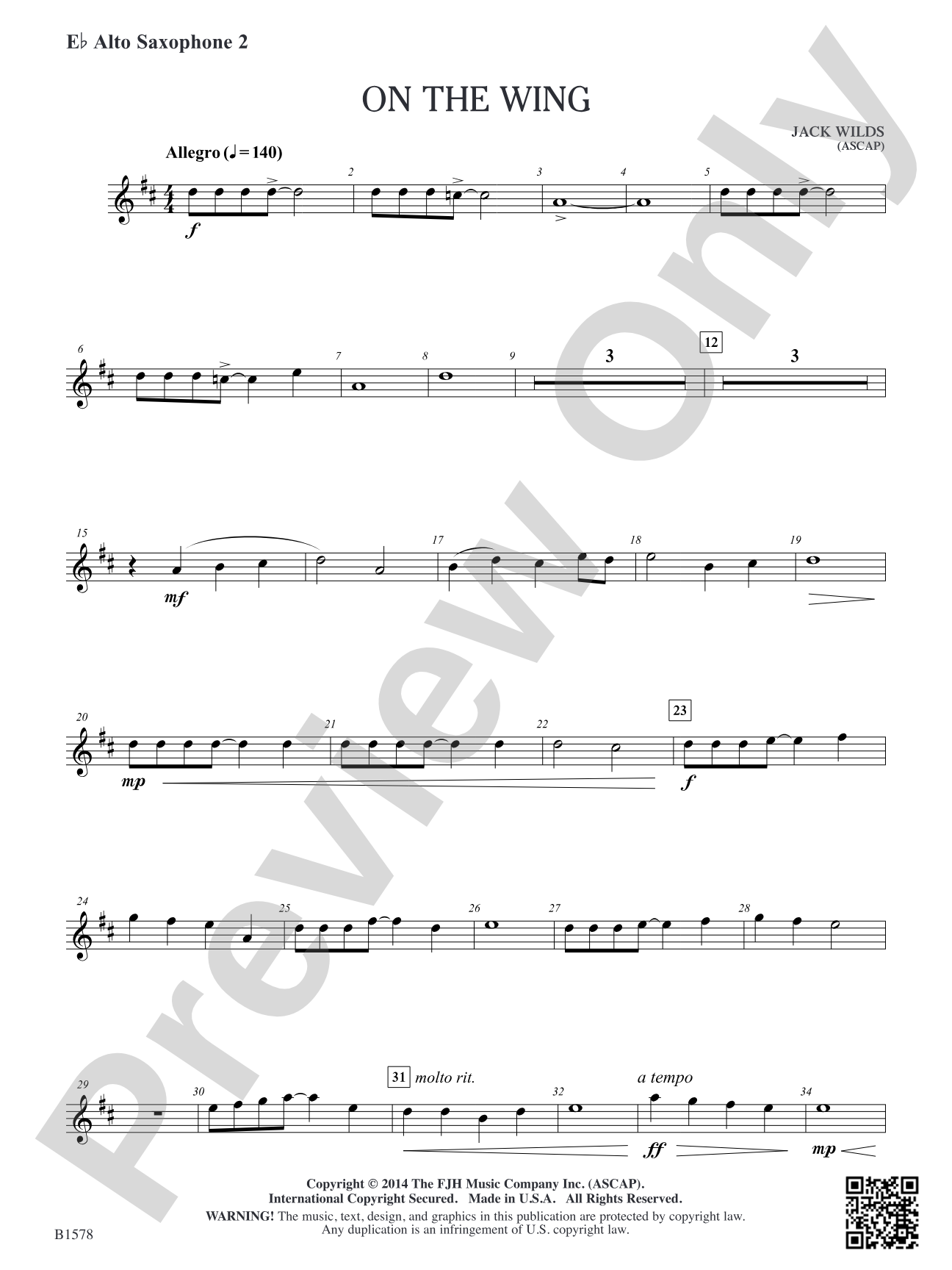 On the Wing: E-flat Alto Saxophone 2