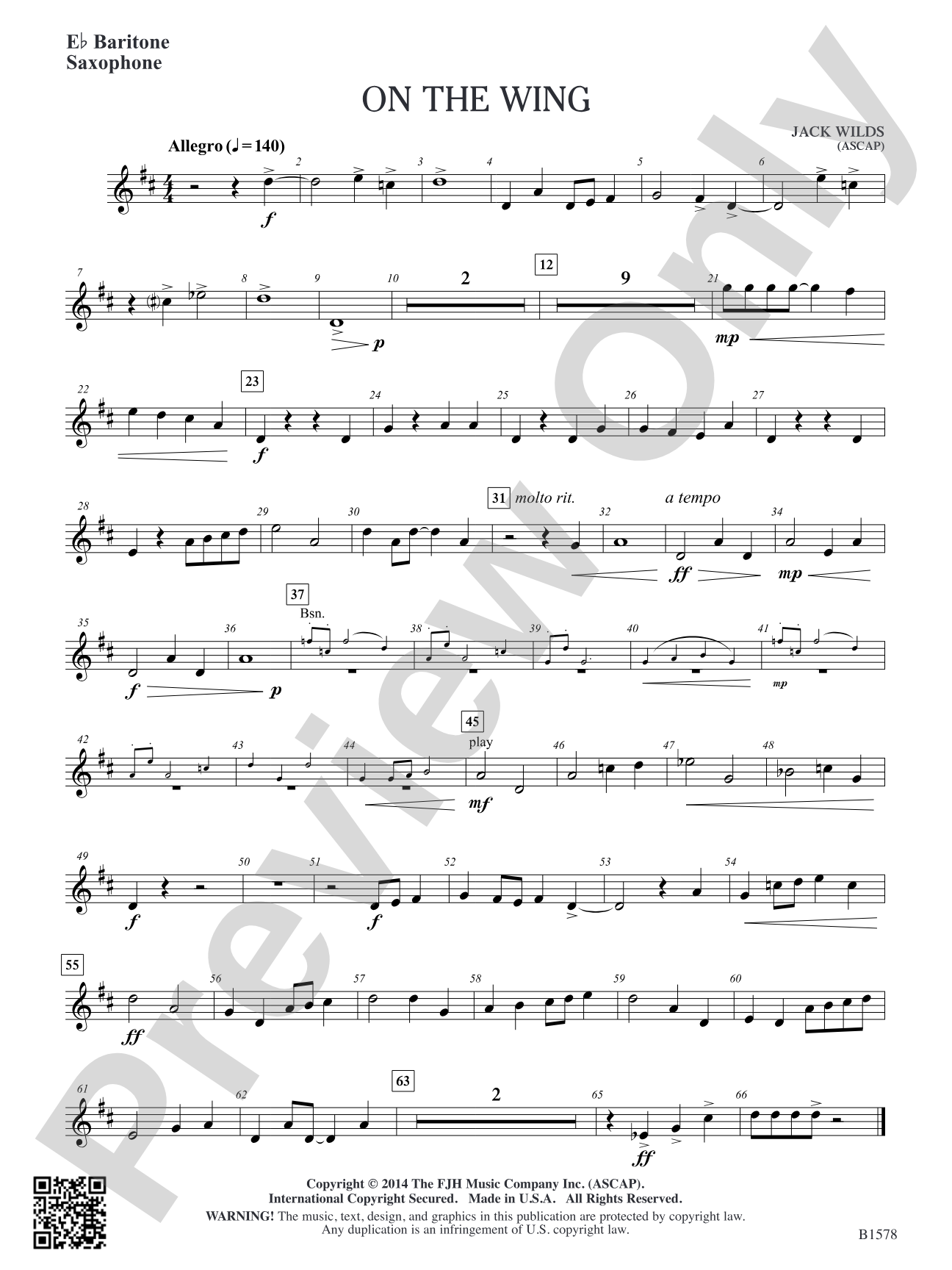 On the Wing: E-flat Baritone Saxophone