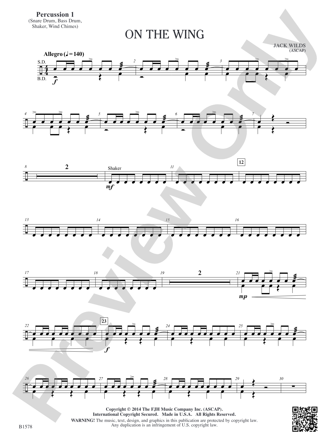 On the Wing: Percussion 1