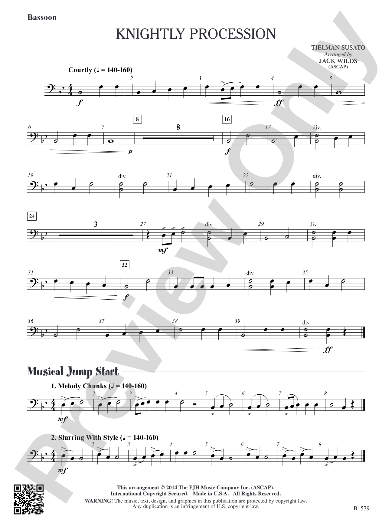Knightly Procession: Bassoon