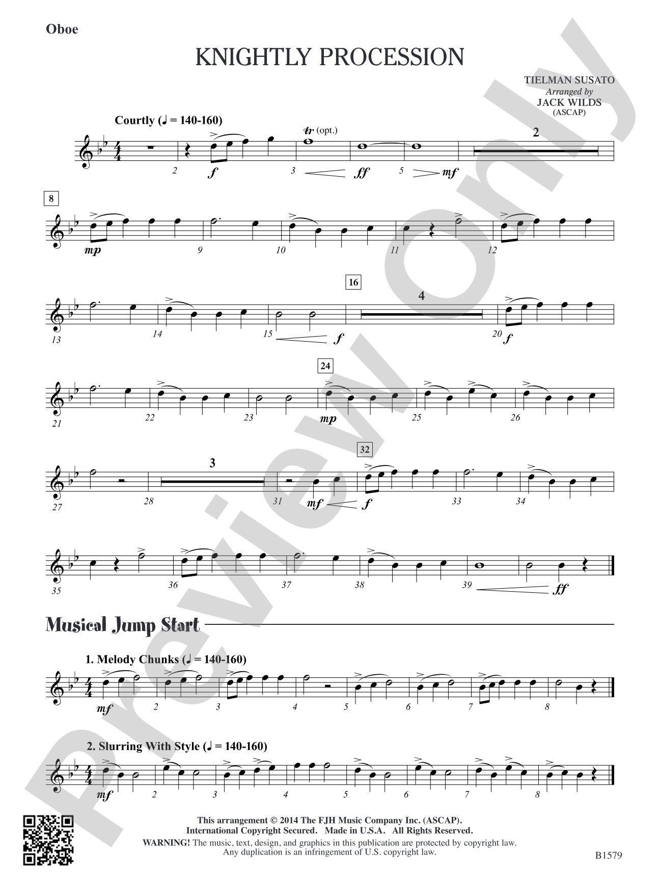 Knightly Procession: Oboe