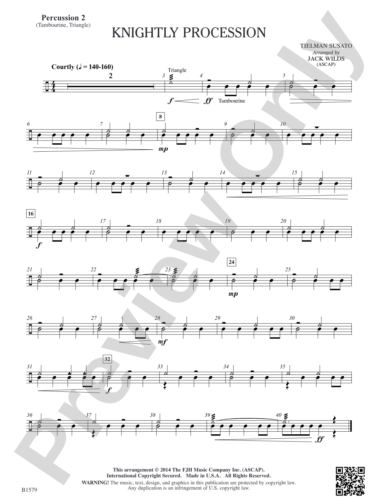Knightly Procession: Percussion 2