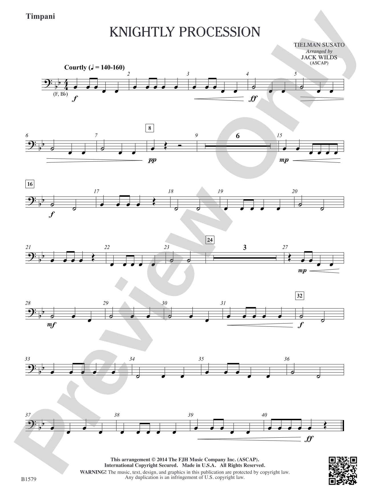Knightly Procession: Timpani