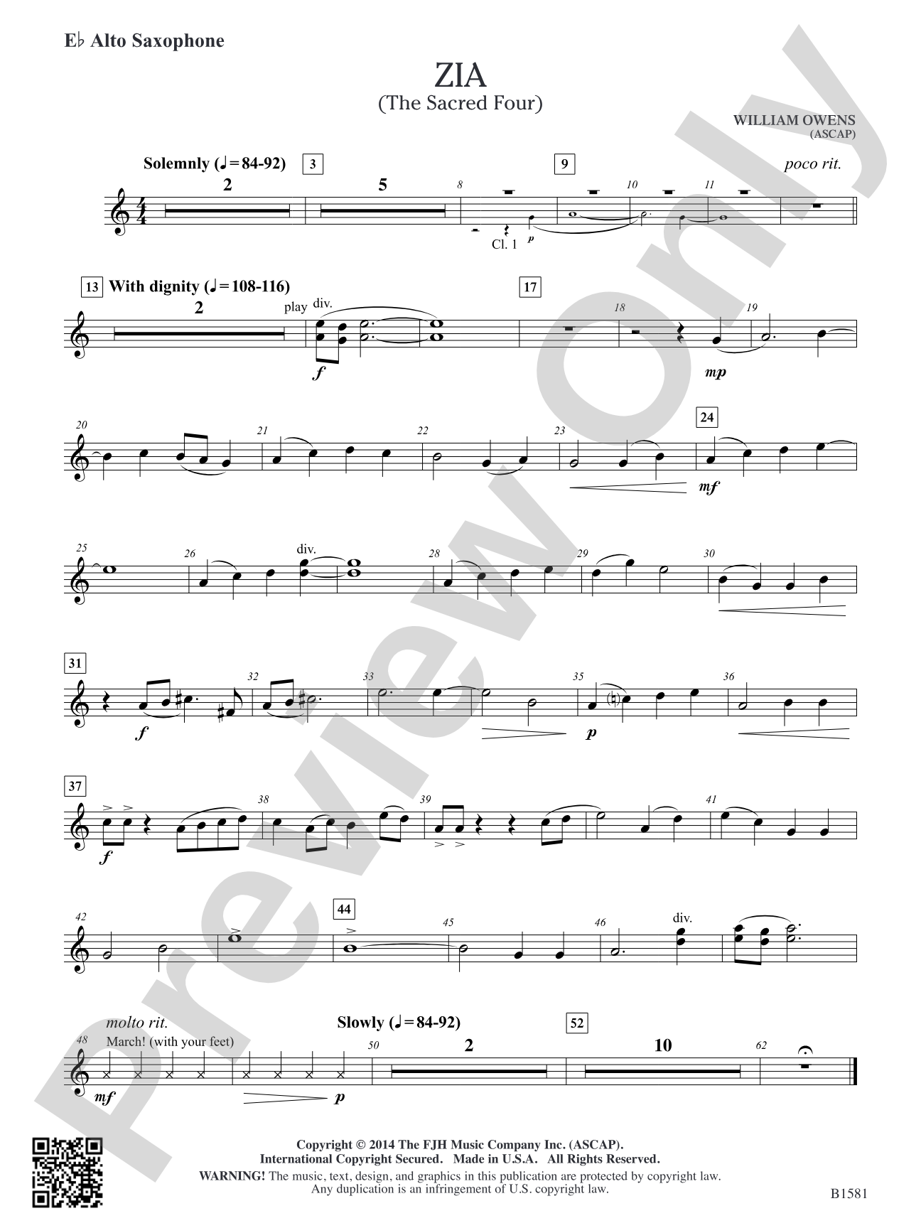 Zia: E-flat Alto Saxophone