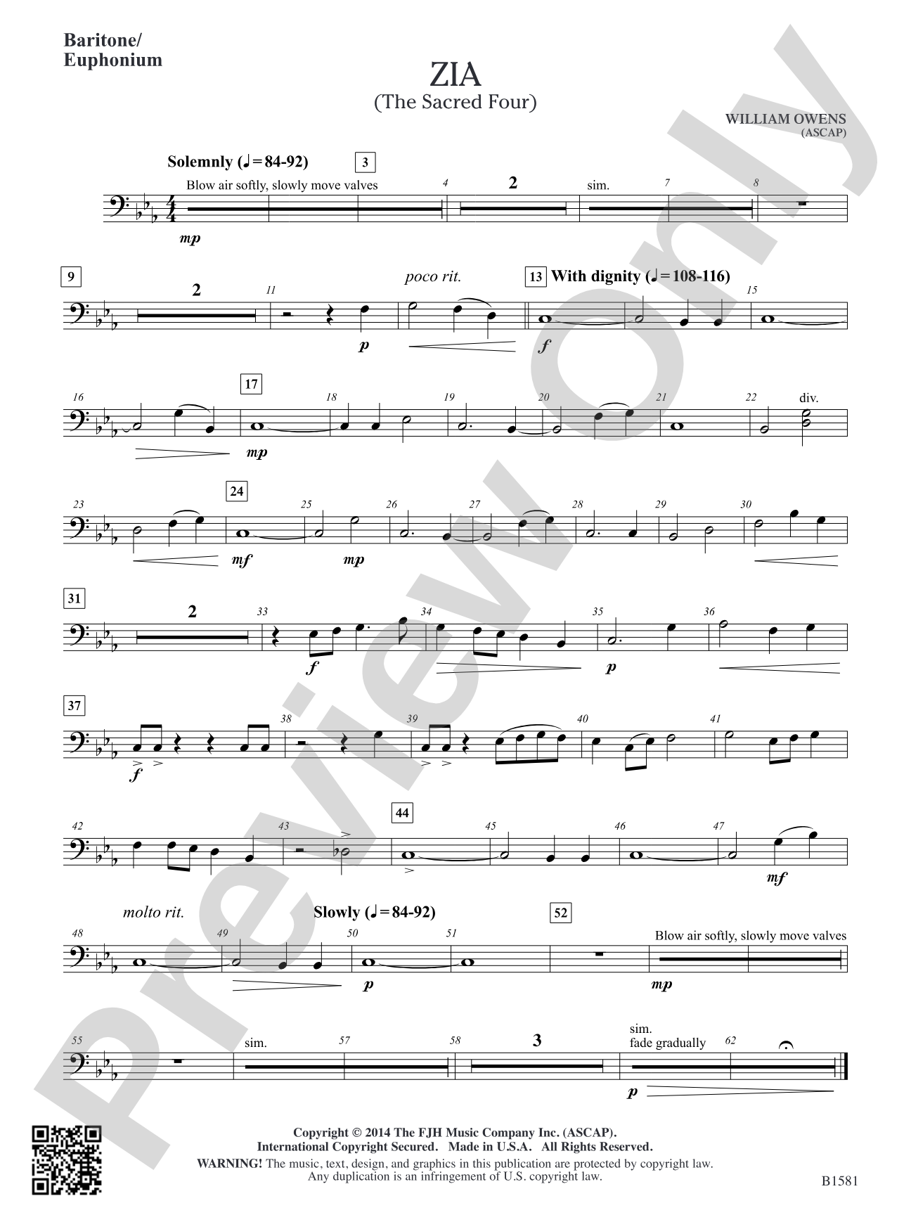 Zia: Baritone/Euphonium