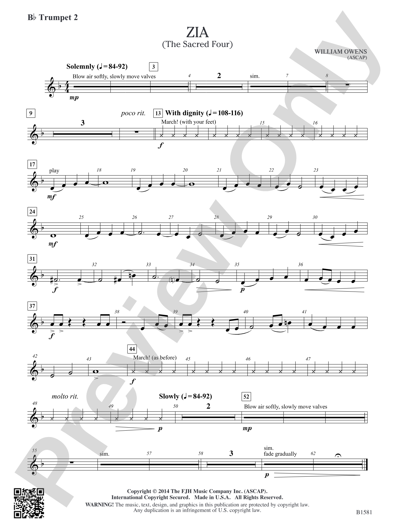 Zia: B-flat Trumpet 2