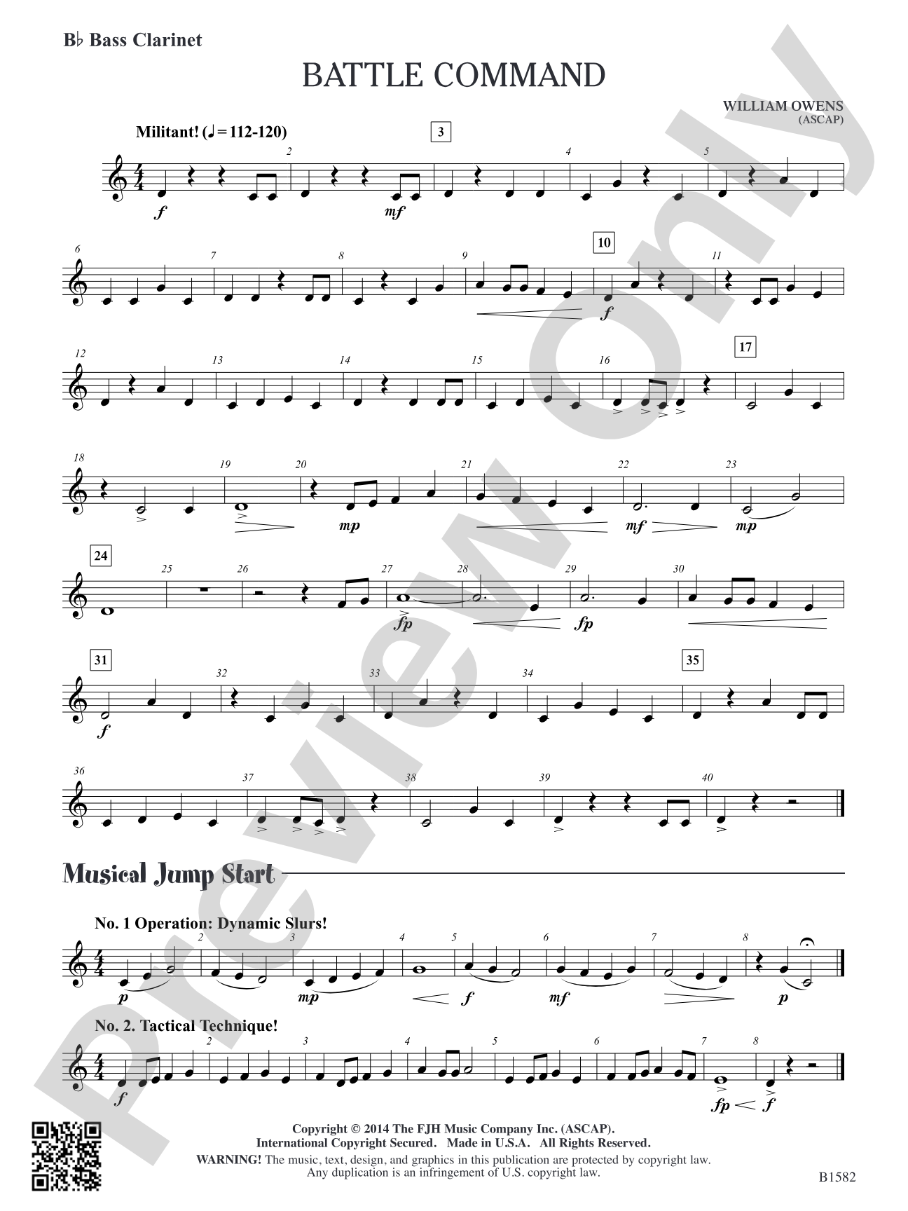Battle Command: B-flat Bass Clarinet