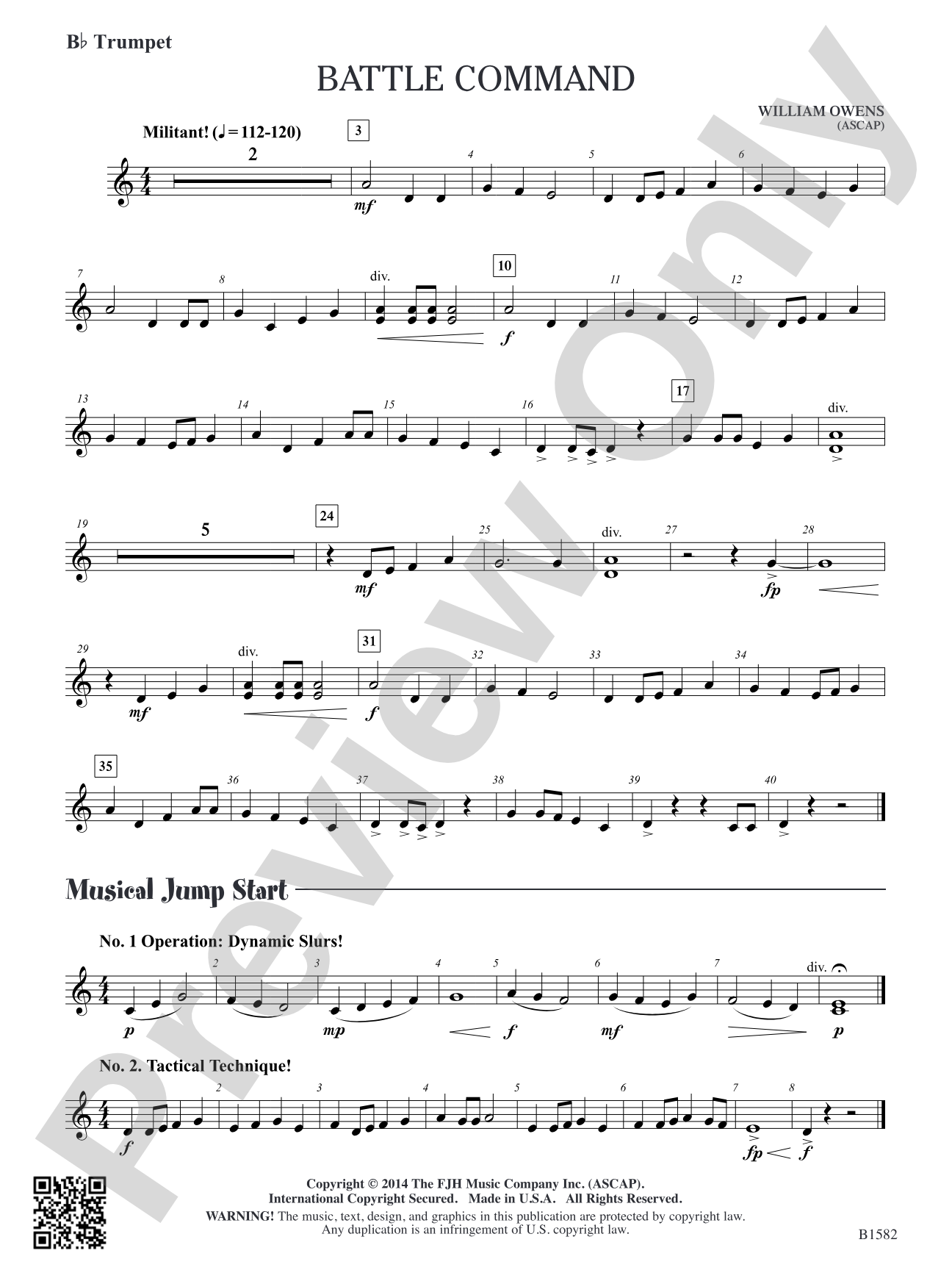 Battle Command: B-flat Trumpet
