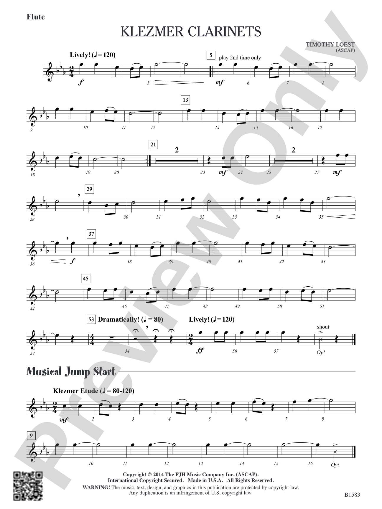 Klezmer Clarinets: Flute