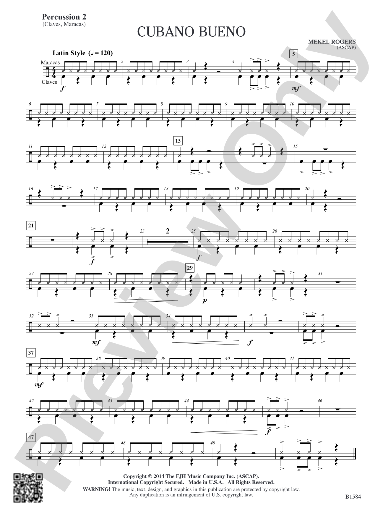 Cubano Bueno: Percussion 2