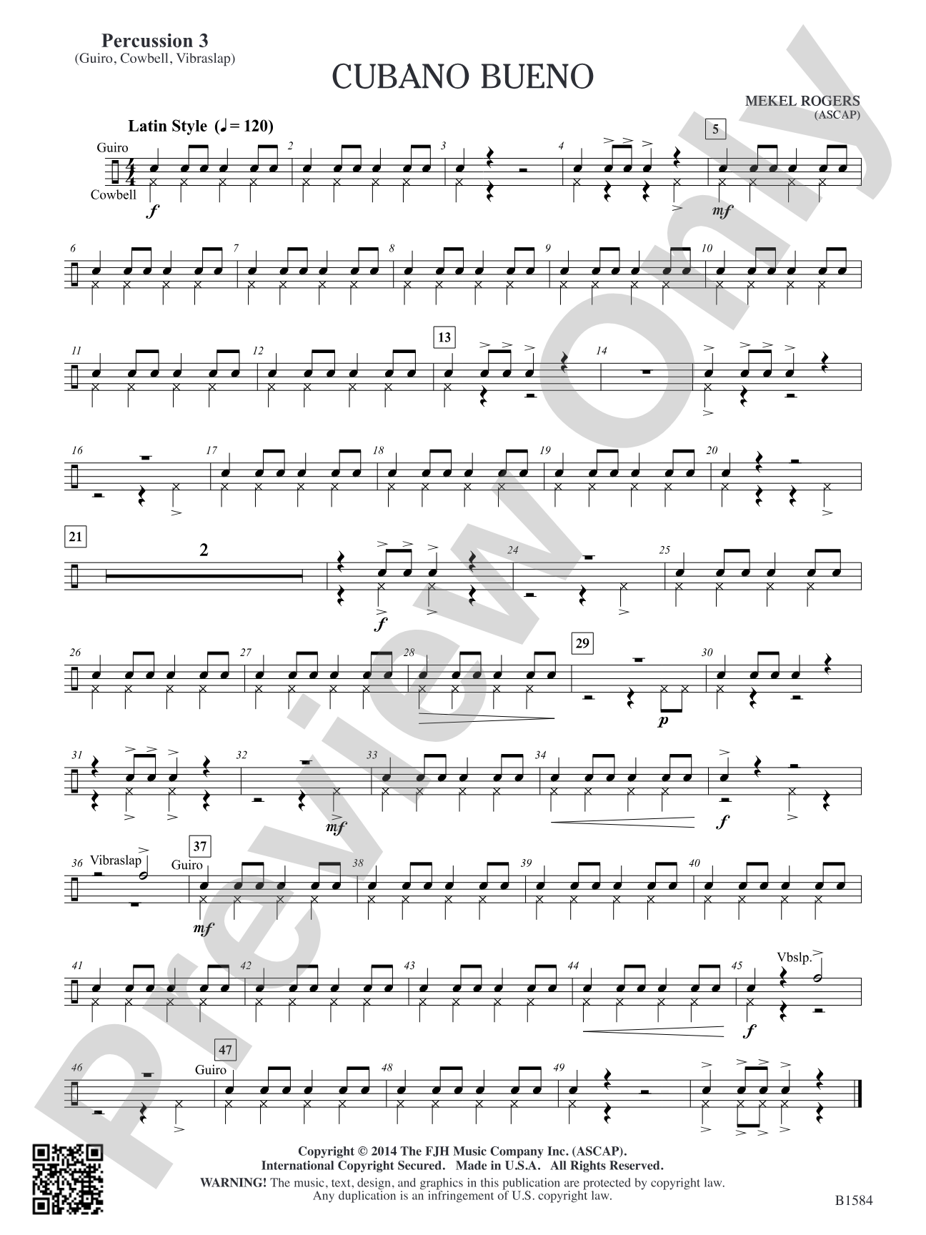 Cubano Bueno: Percussion 3