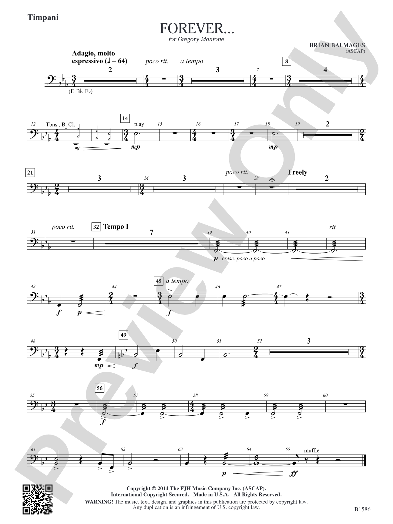 Forever...: Timpani (opt.)