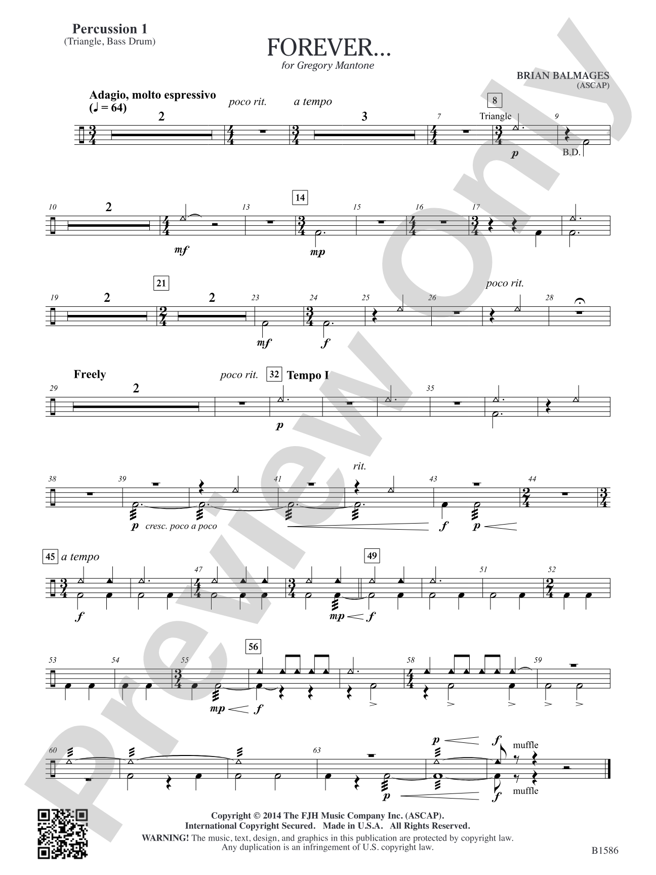Forever...: Percussion 1