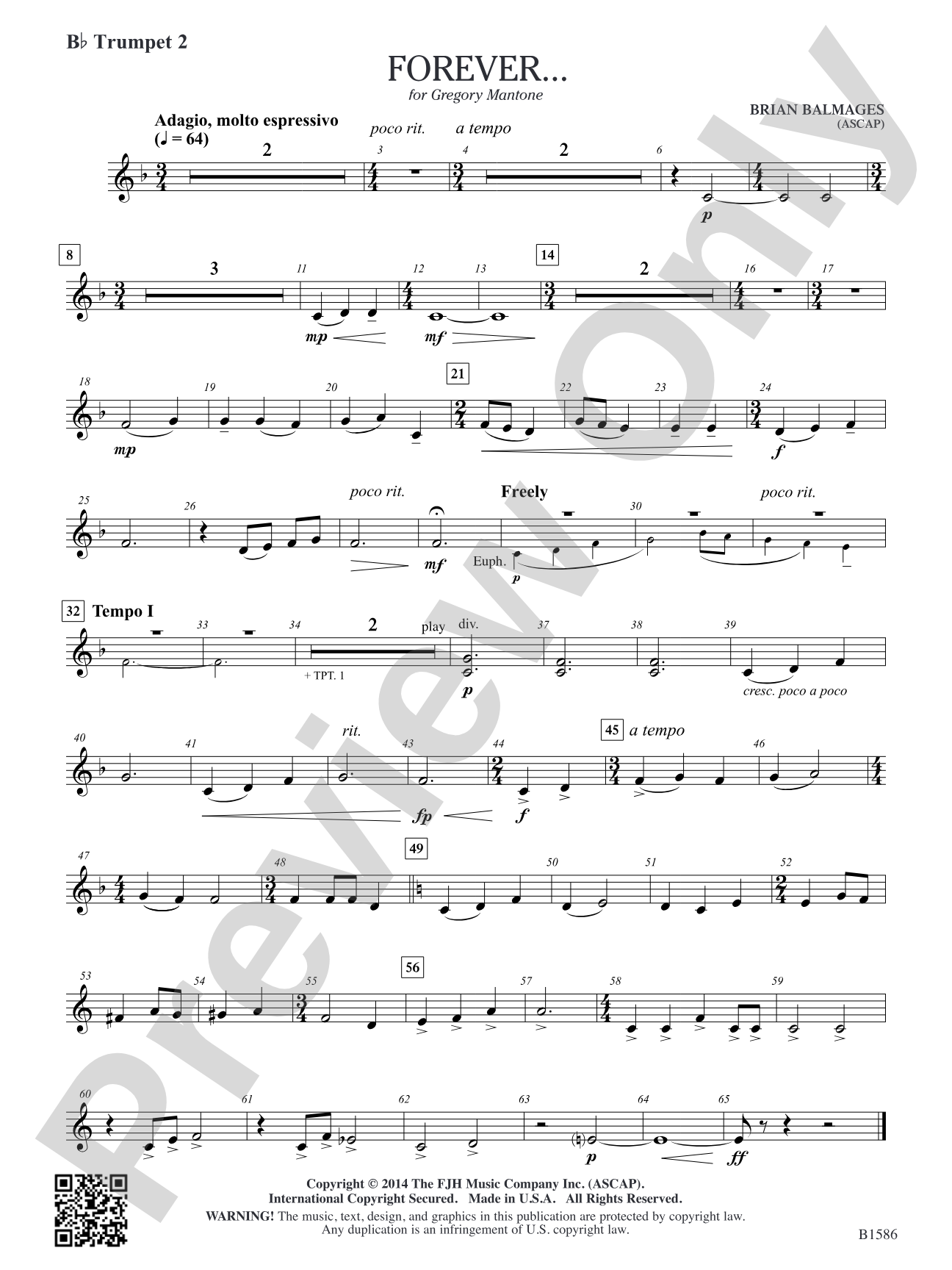 Forever...: B-flat Trumpet 2