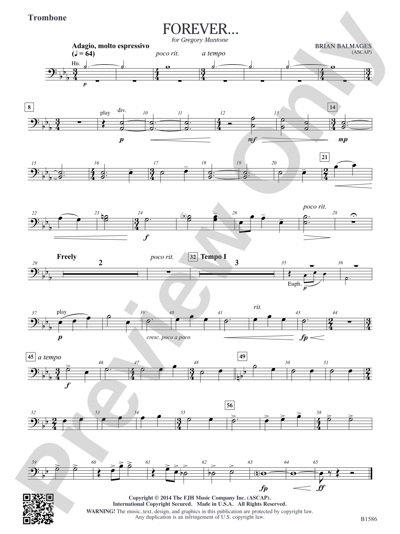 Forever...: Trombone