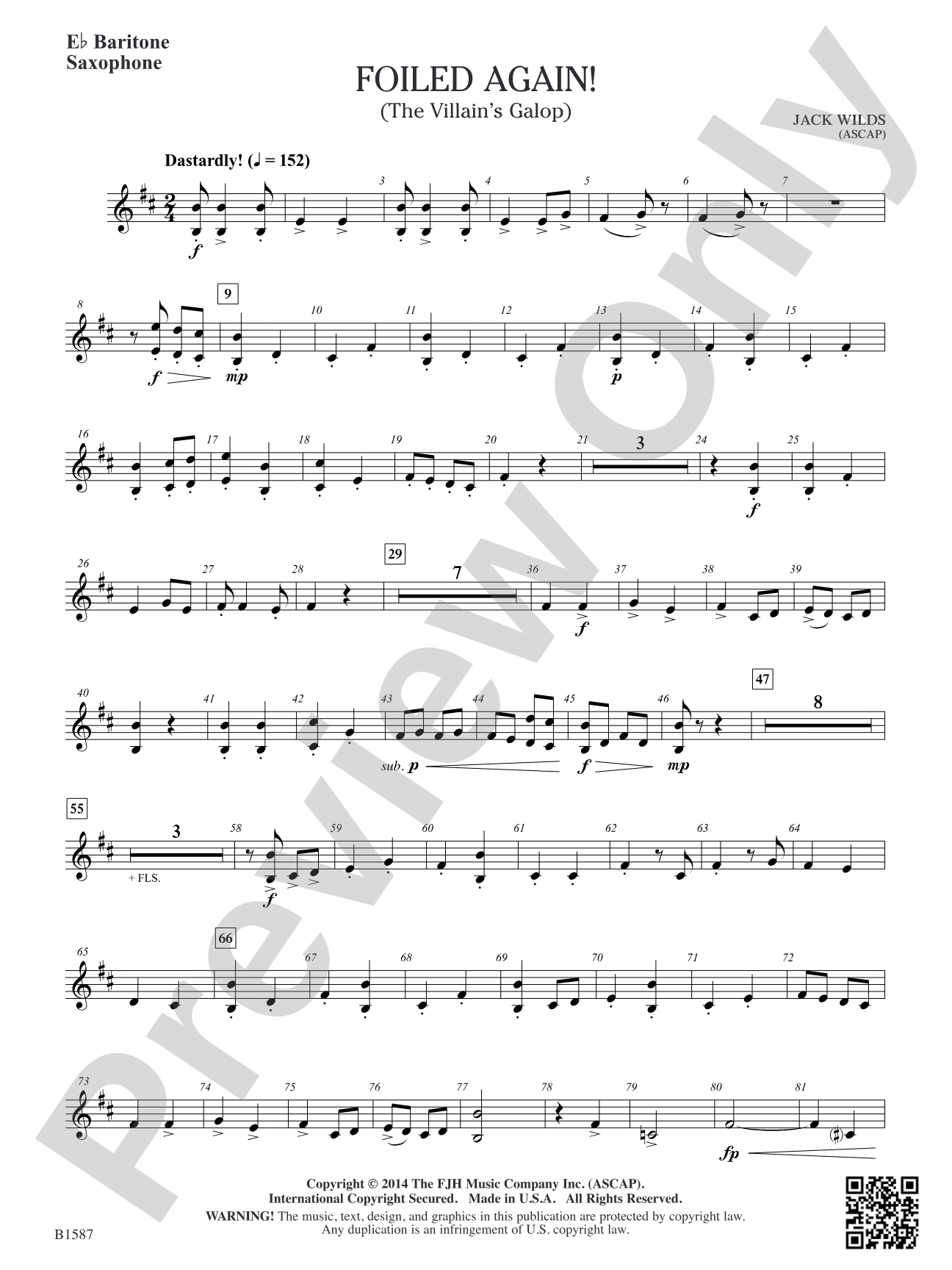Foiled Again!: E-flat Baritone Saxophone