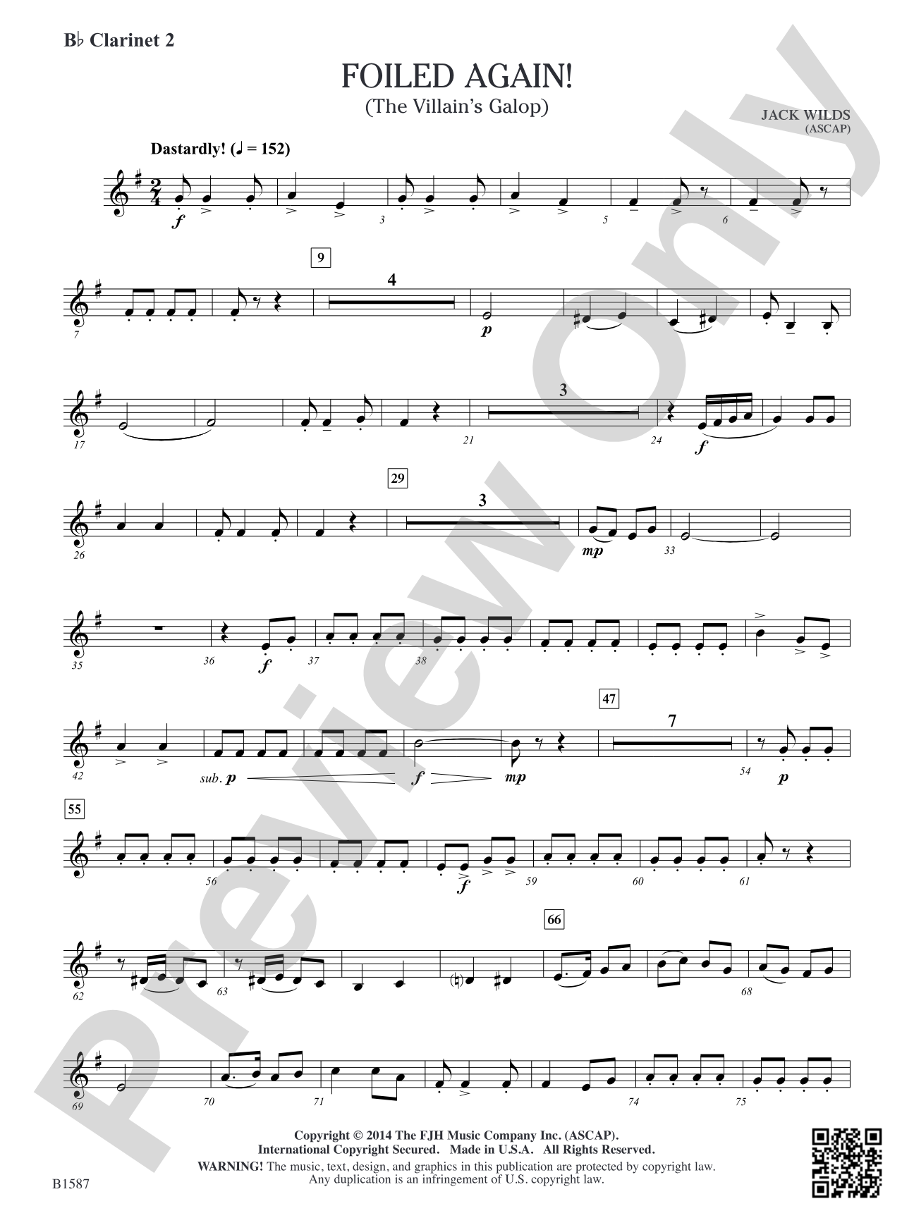 Foiled Again!: B-flat Clarinet 2