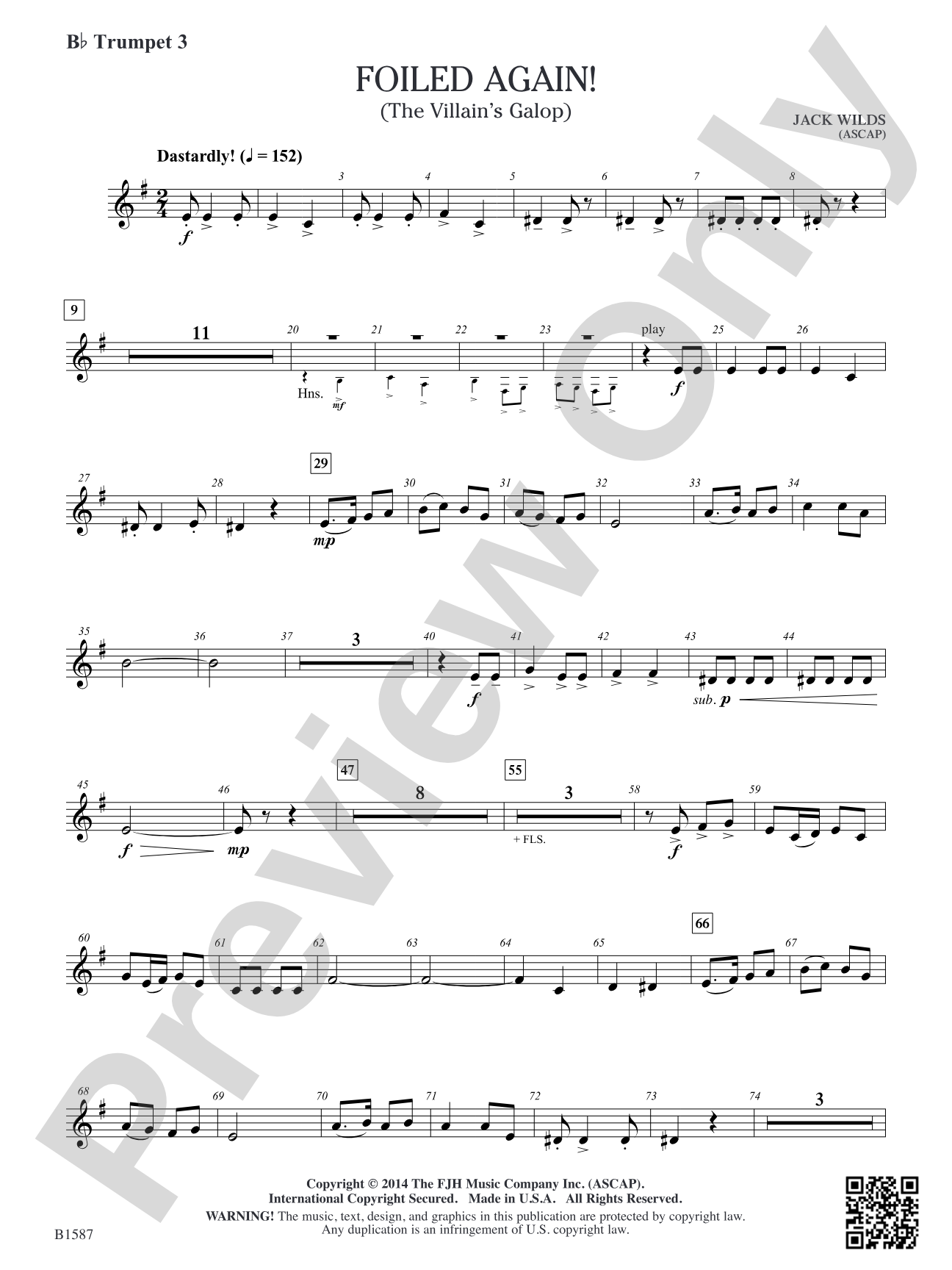 Foiled Again!: B-flat Trumpet 3