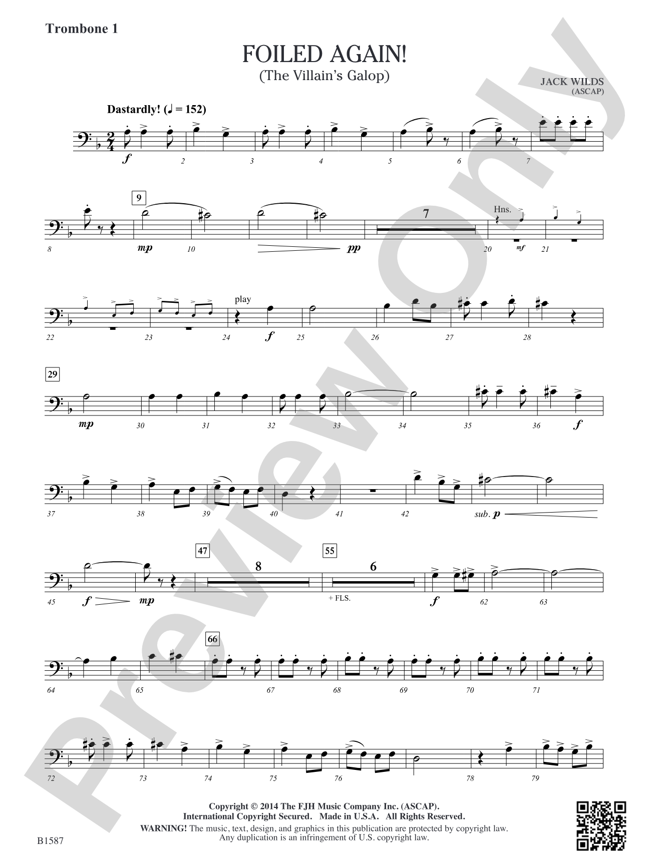 Foiled Again!: Trombone 1