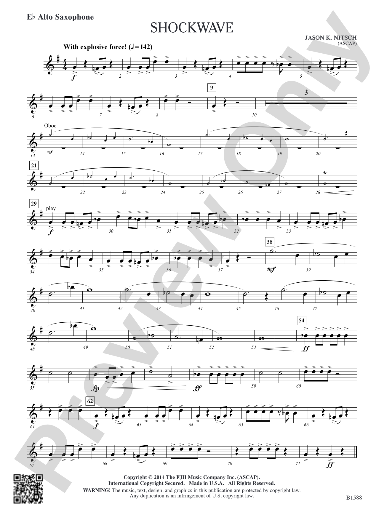 Shockwave: E-flat Alto Saxophone