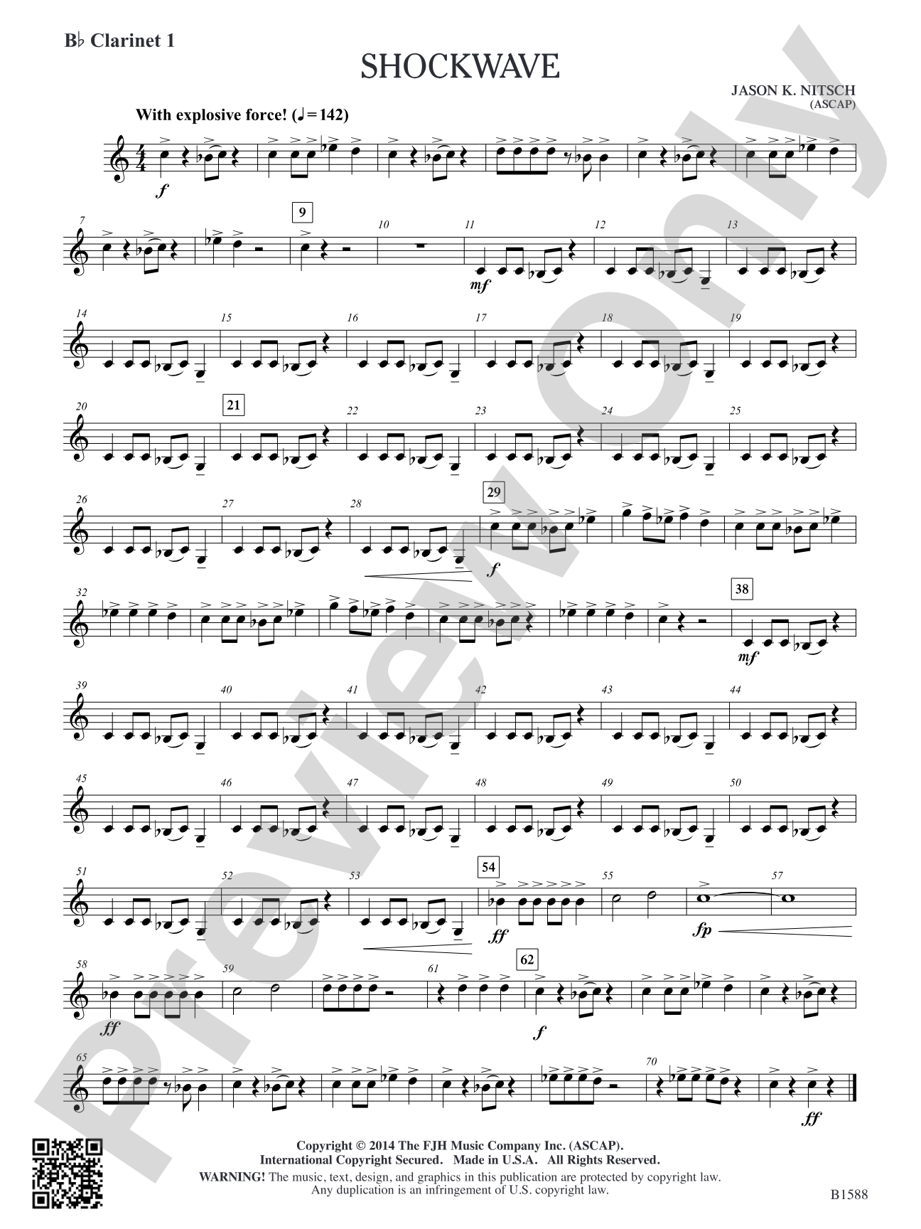 Shockwave: B-flat Clarinet 1