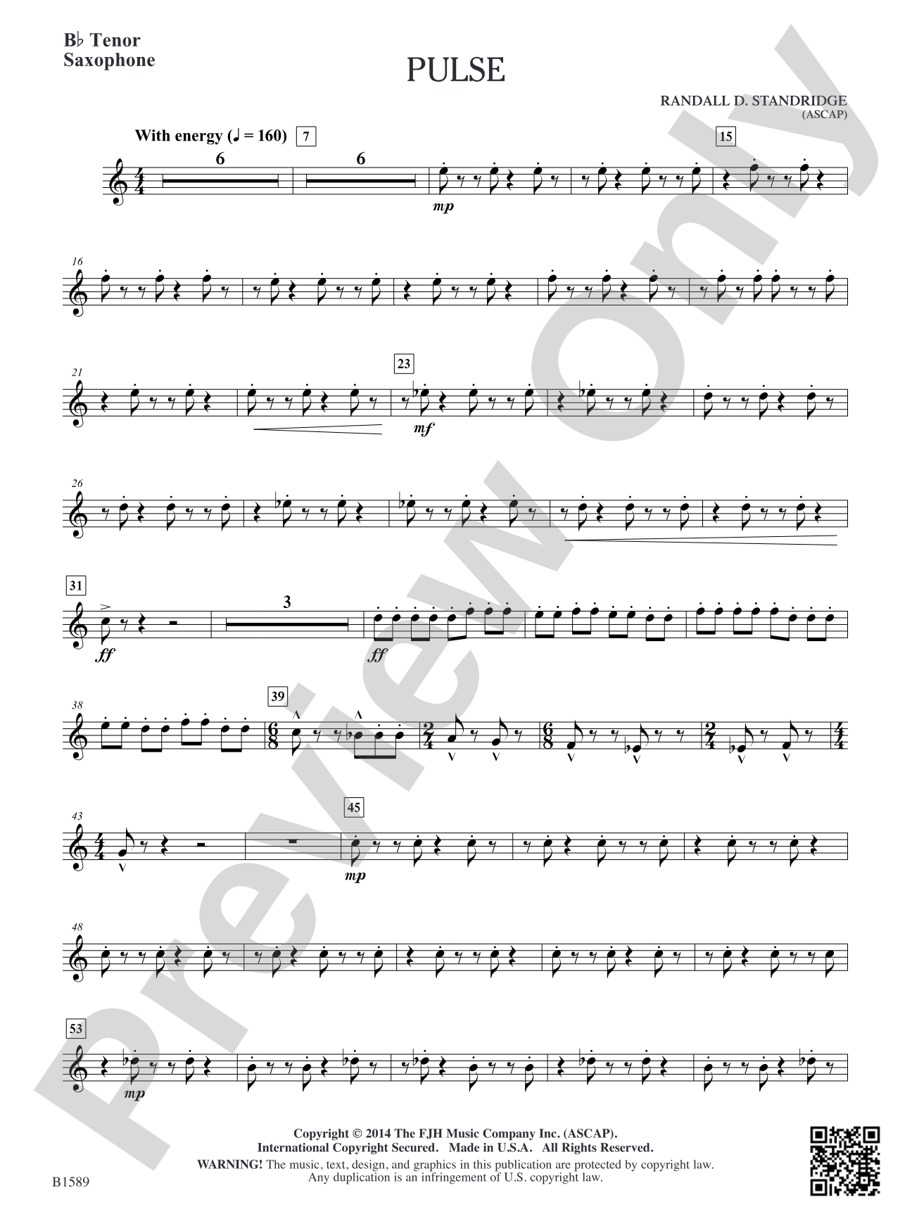 Pulse: B-flat Tenor Saxophone