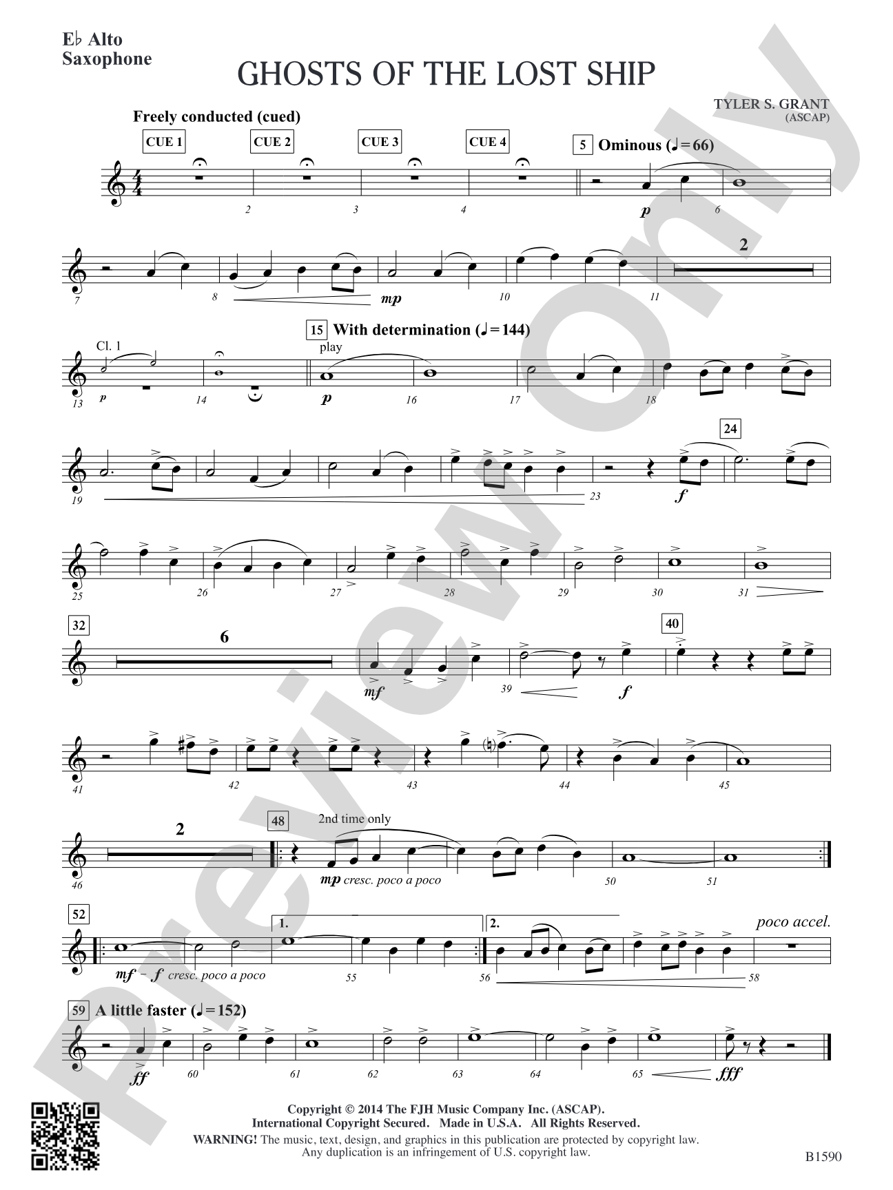 Ghosts of the Lost Ship: E-flat Alto Saxophone
