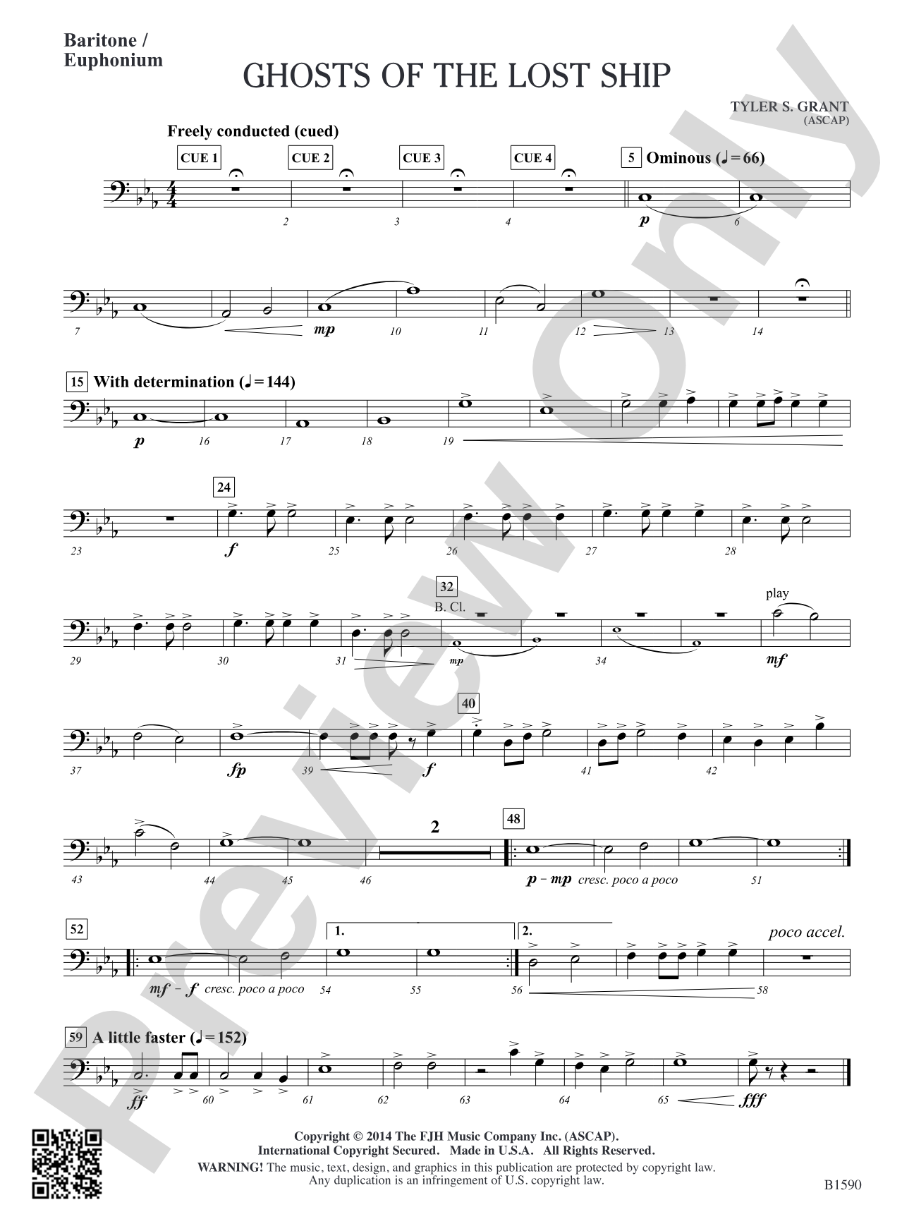 Ghosts of the Lost Ship: Baritone/Euphonium