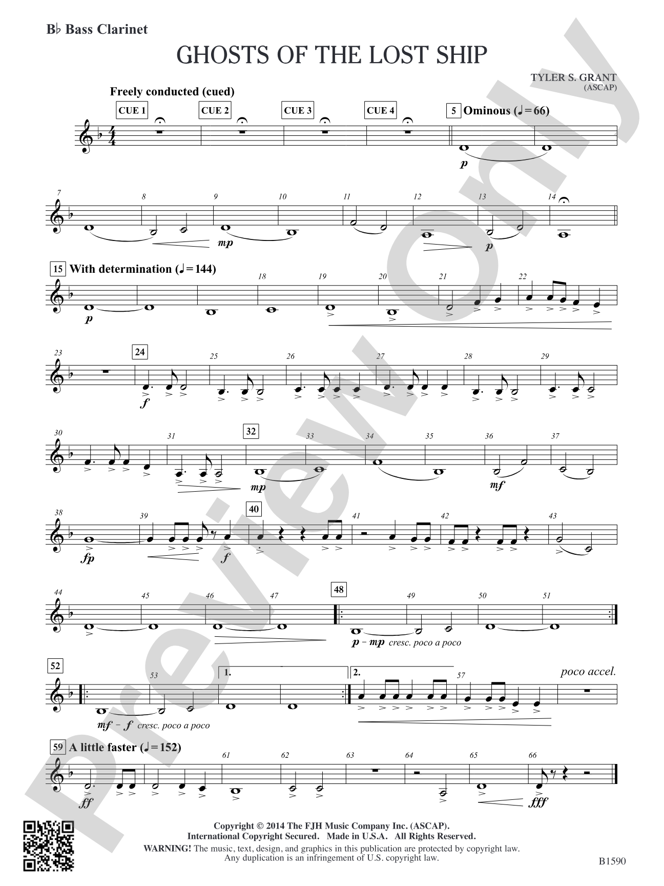 Ghosts of the Lost Ship: B-flat Bass Clarinet