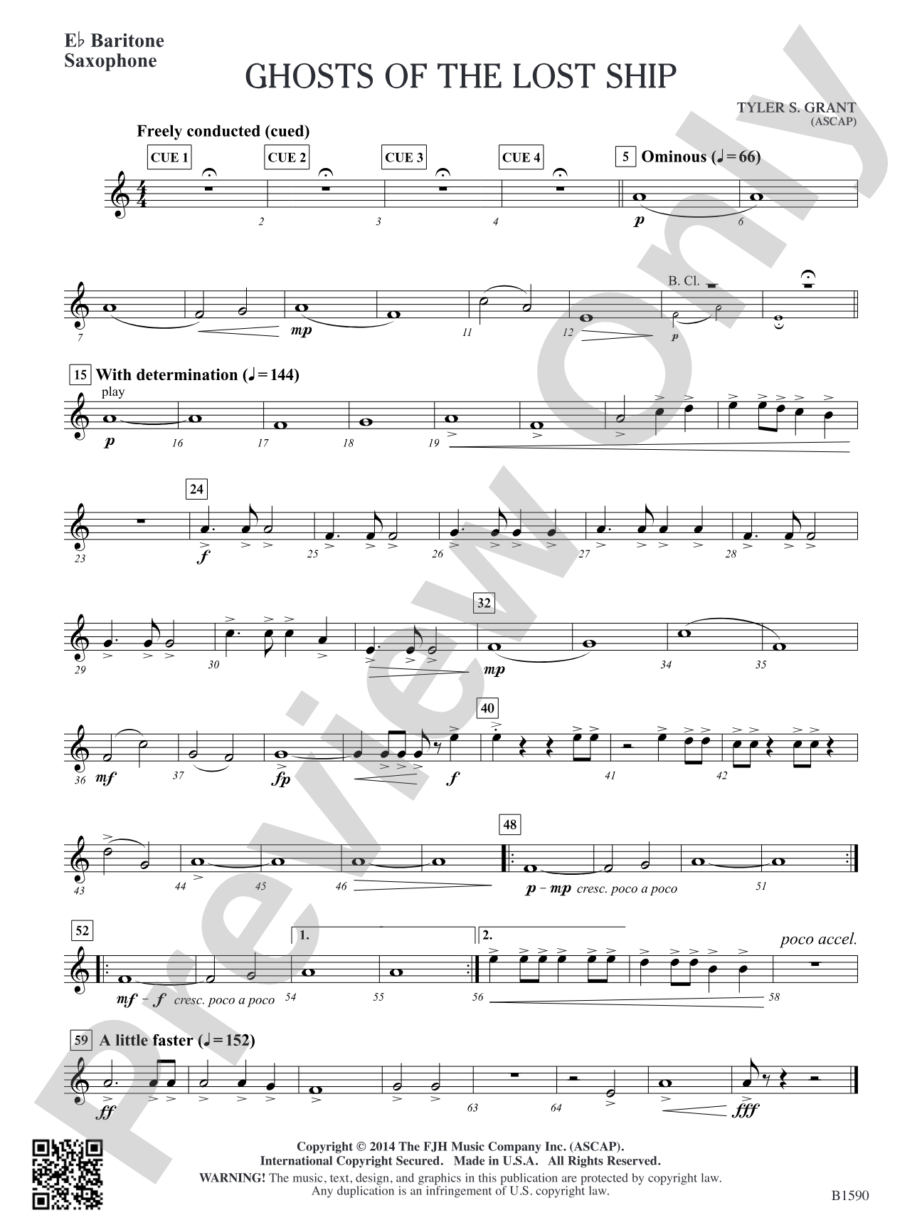 Ghosts of the Lost Ship: E-flat Baritone Saxophone
