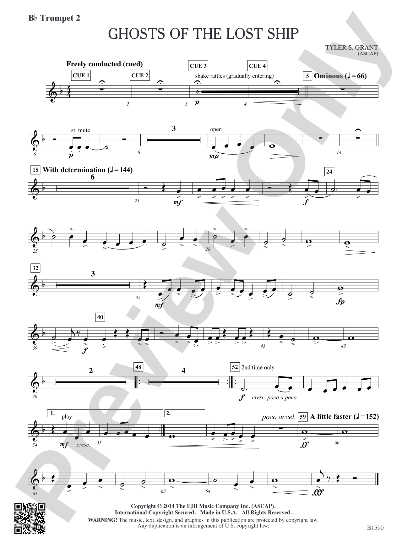 Ghosts of the Lost Ship: B-flat Trumpet 2