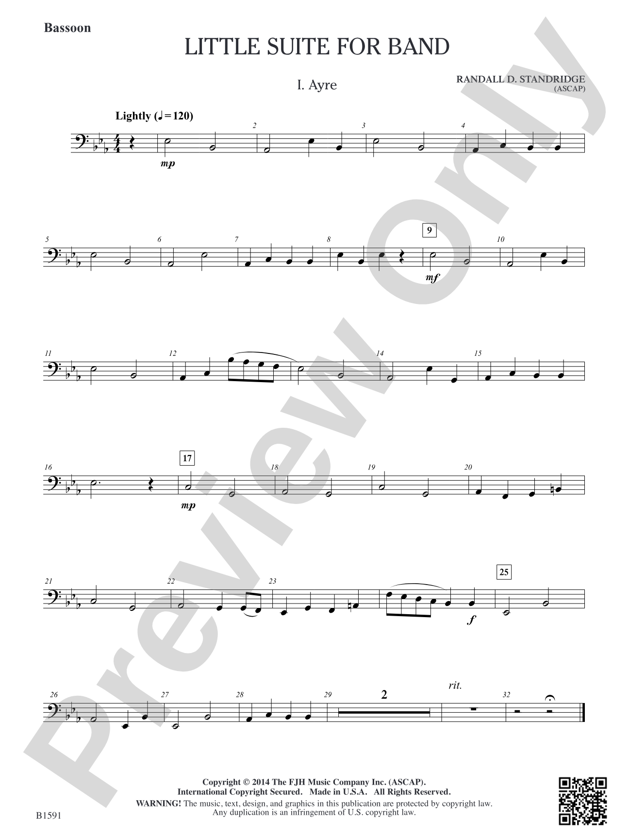 Little Suite for Band: Bassoon