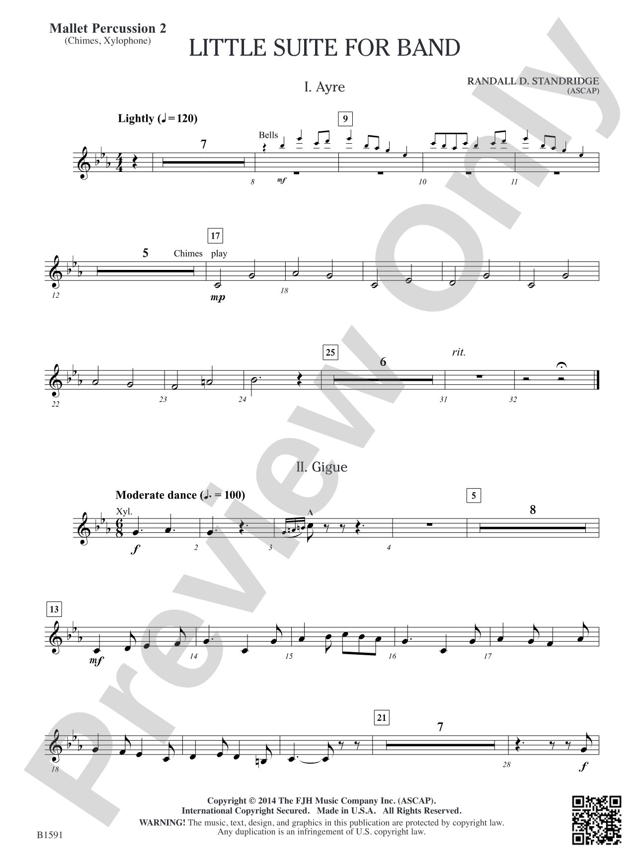 Little Suite for Band: Mallet Percussion 2