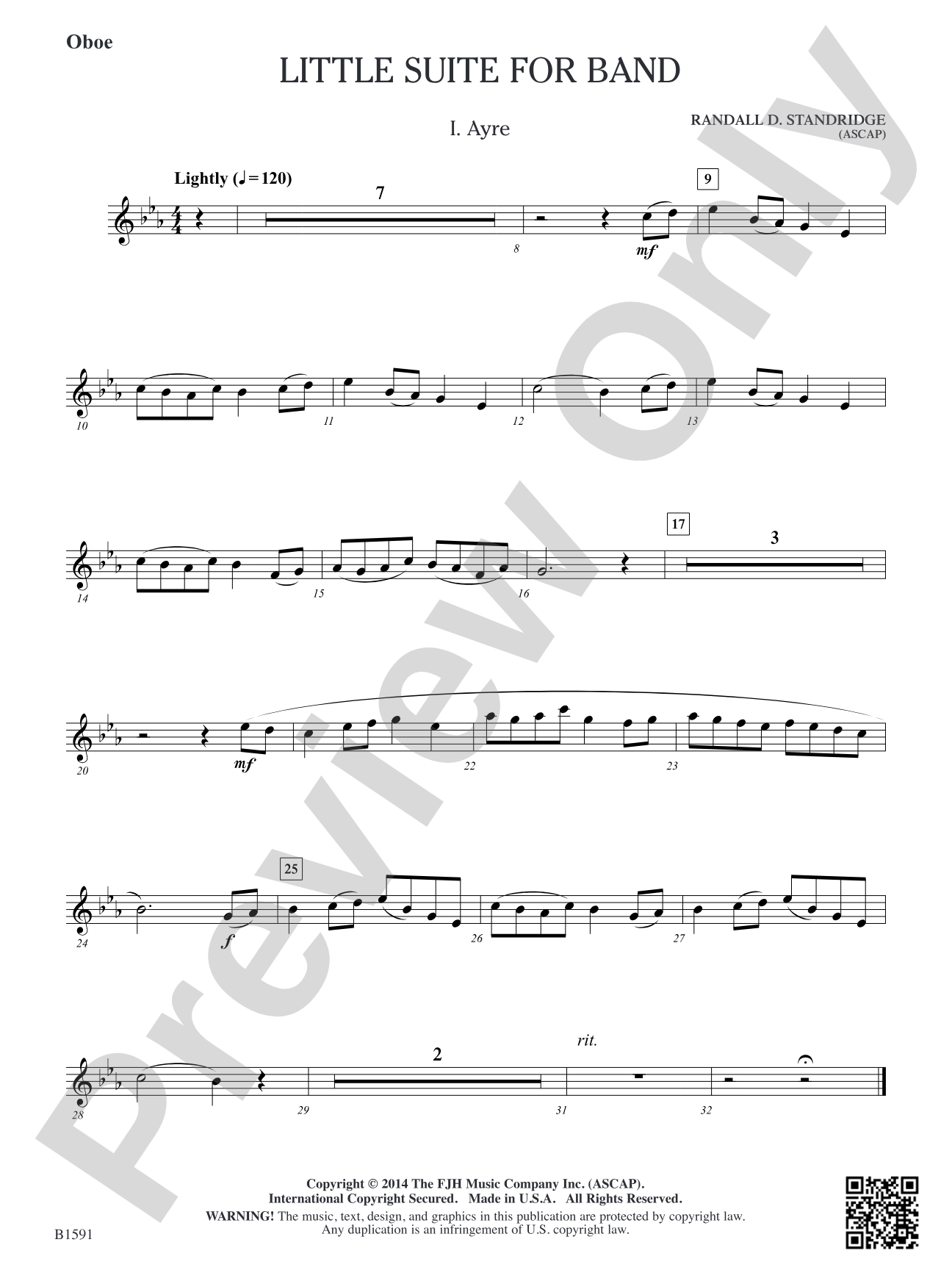 Little Suite for Band: Oboe