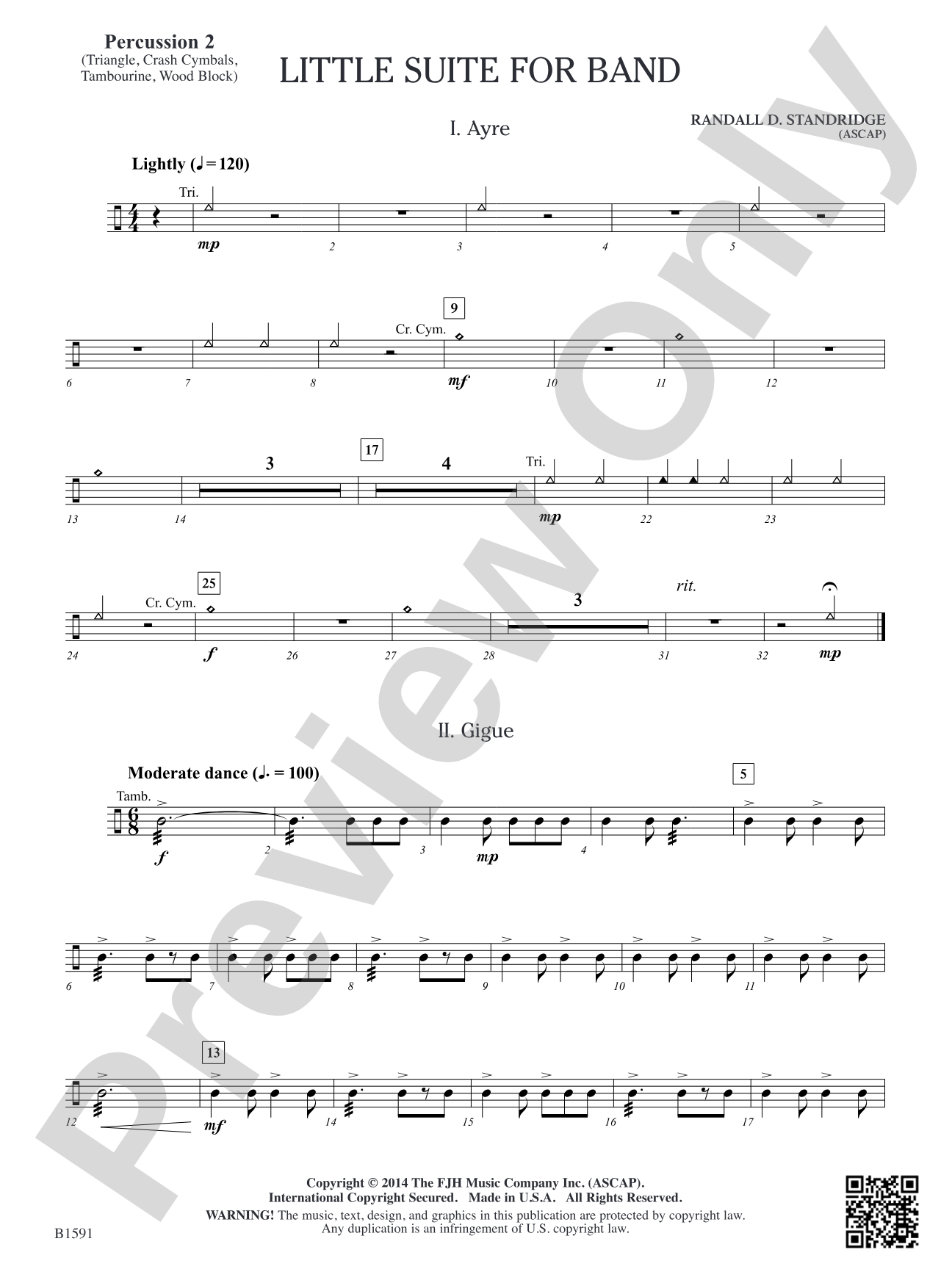 Little Suite for Band: Percussion 2