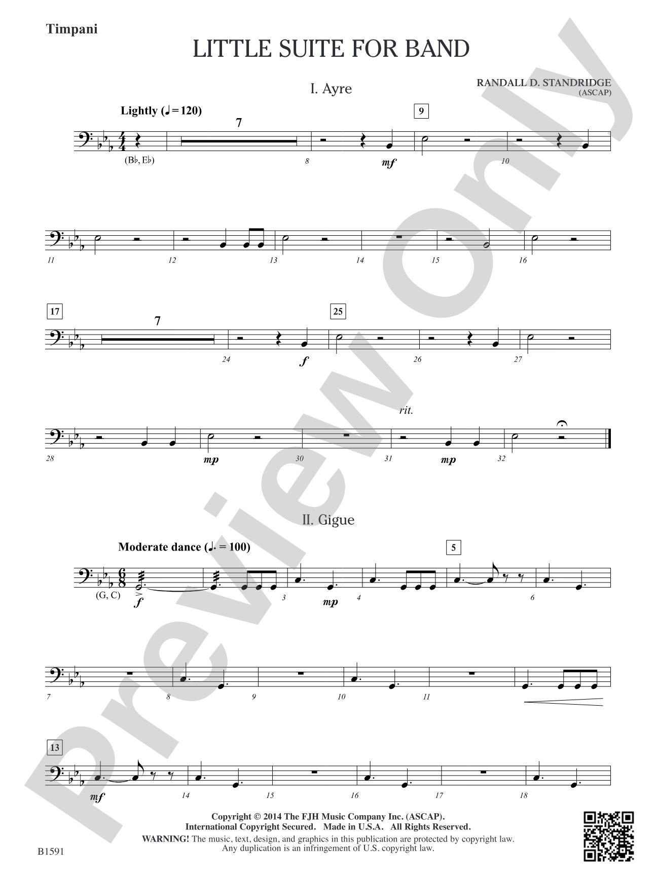Little Suite for Band: Timpani