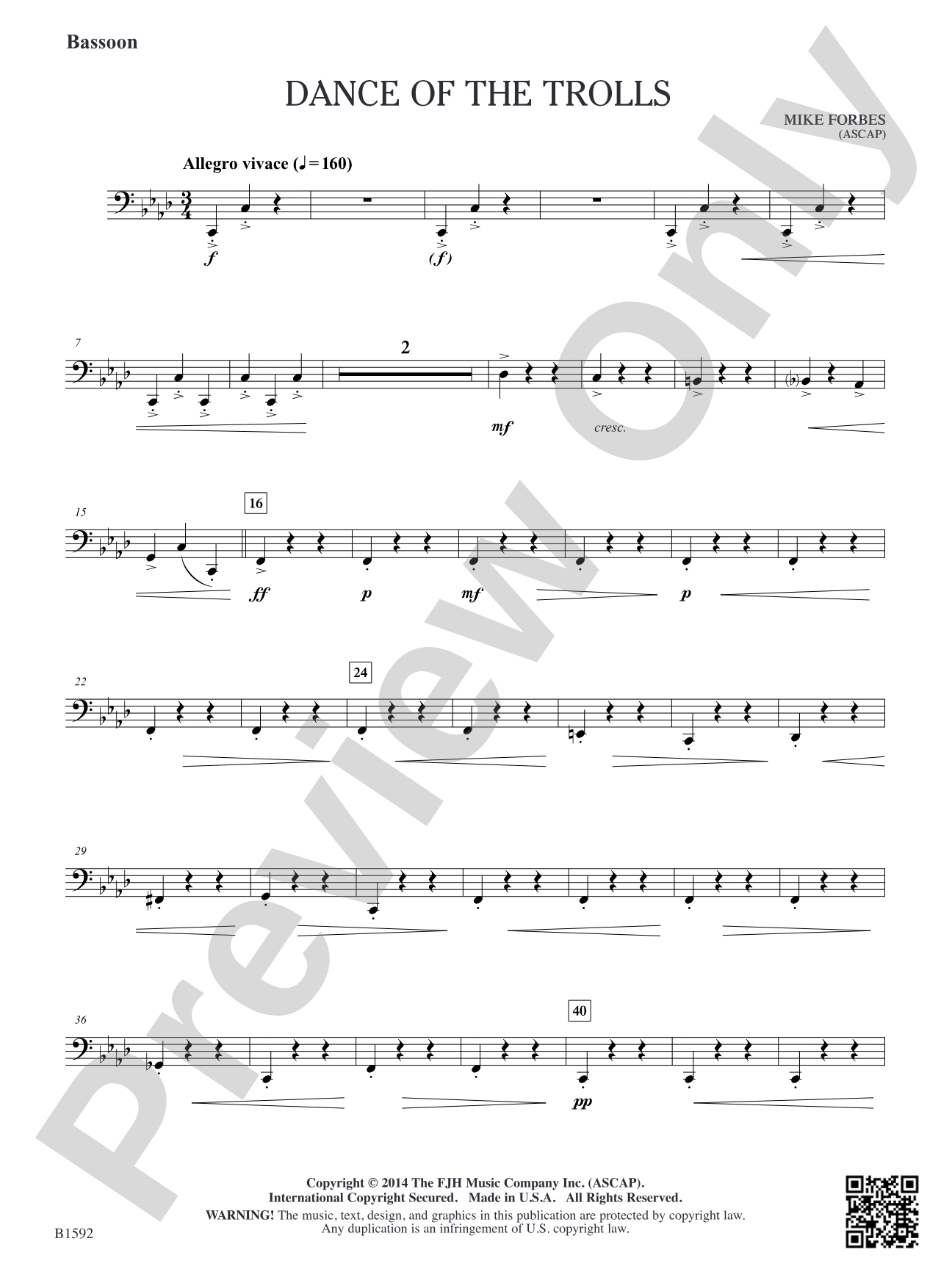 Dance of the Trolls: Bassoon