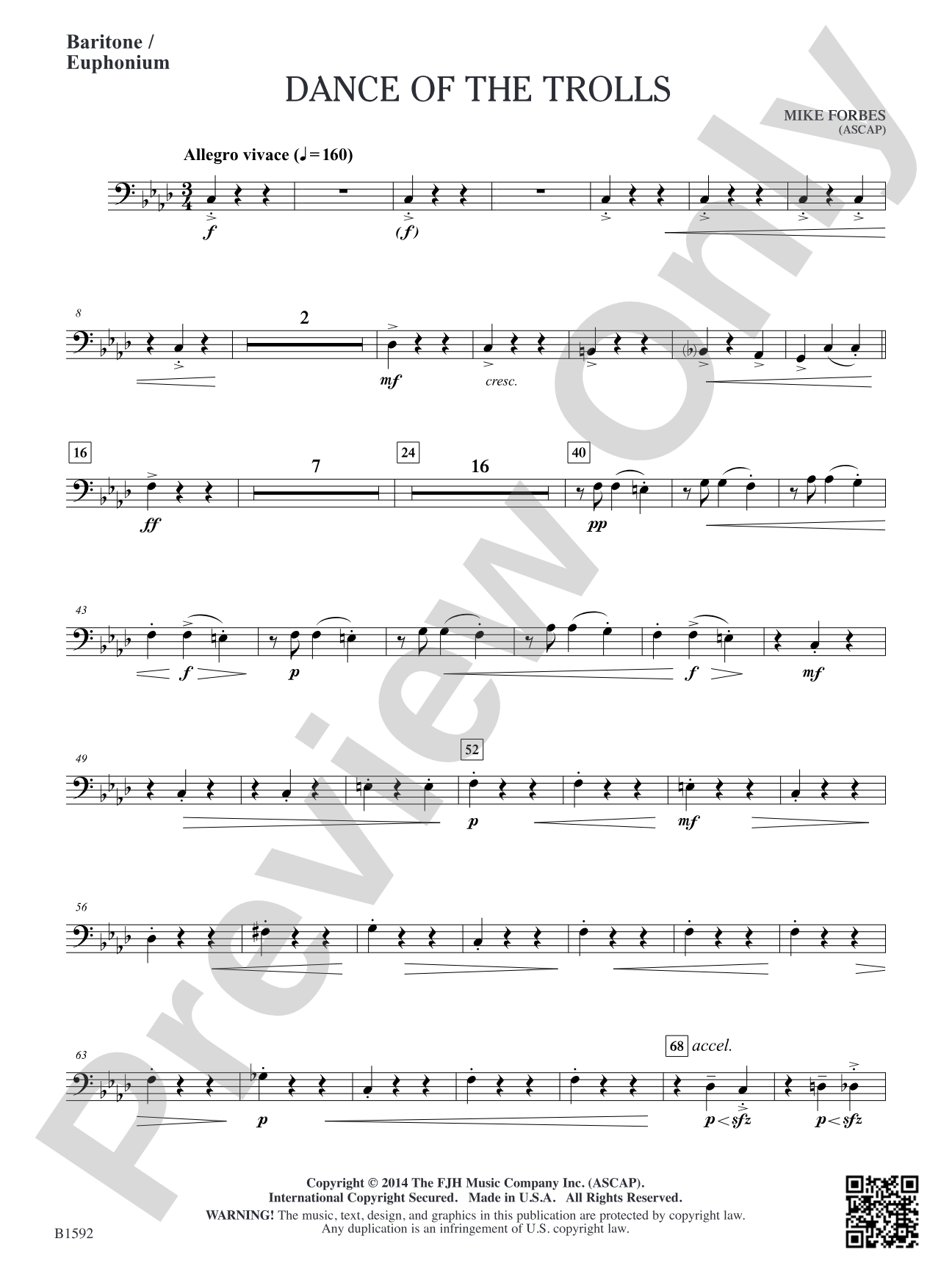 Dance of the Trolls: Baritone/Euphonium