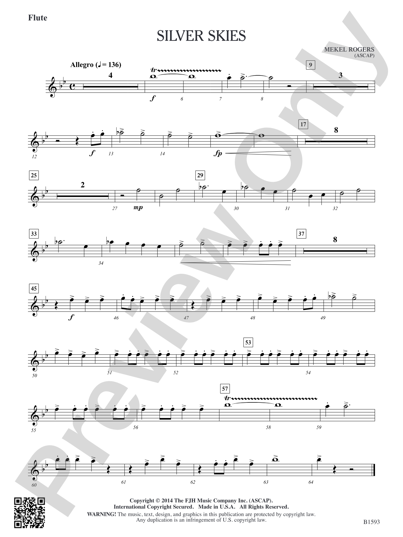 Silver Skies: Flute