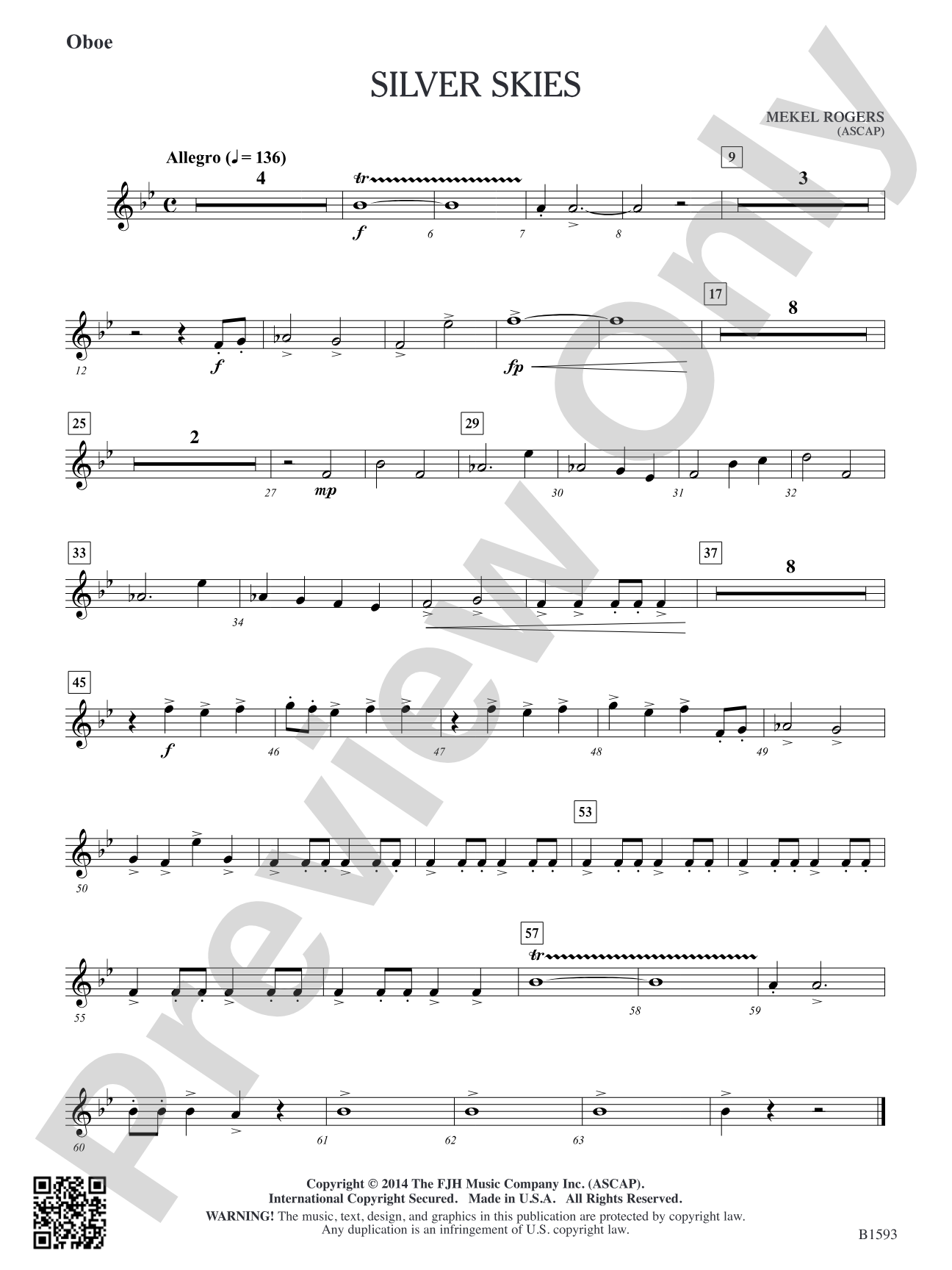 Silver Skies: Oboe