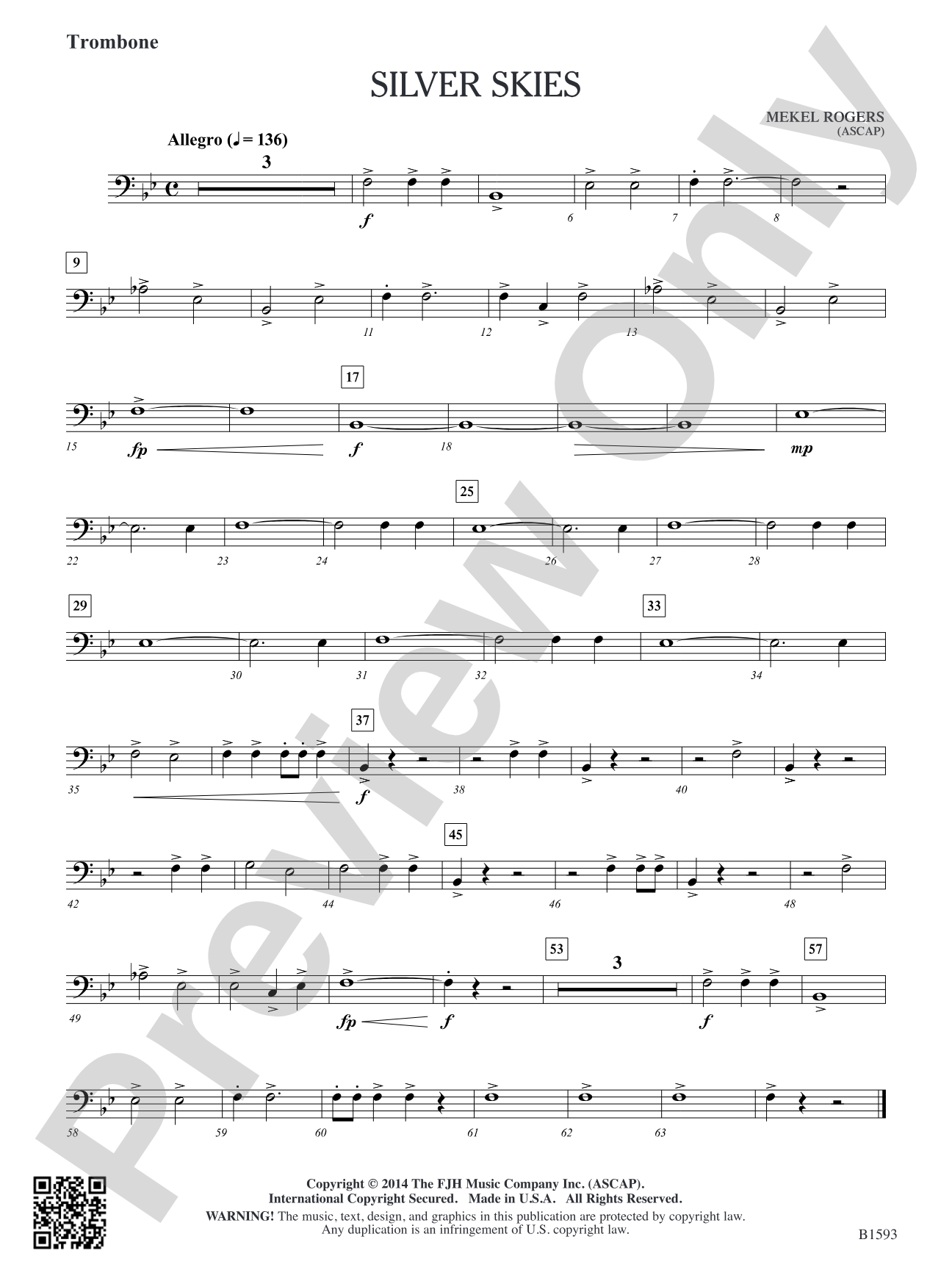 Silver Skies: Trombone