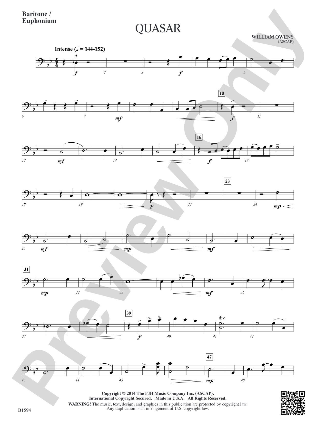 Quasar: Baritone / Euphonium