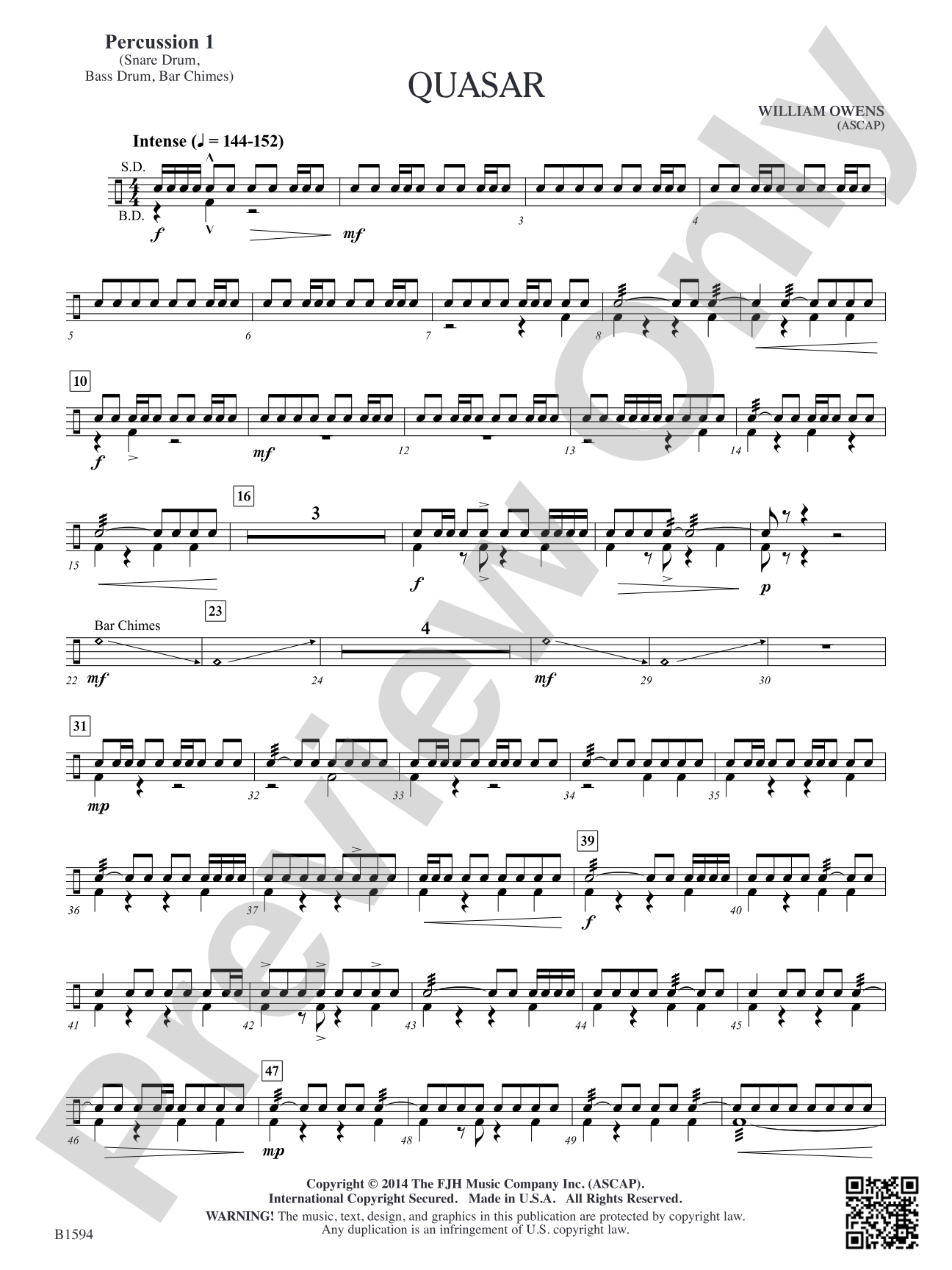 Quasar: Percussion 1