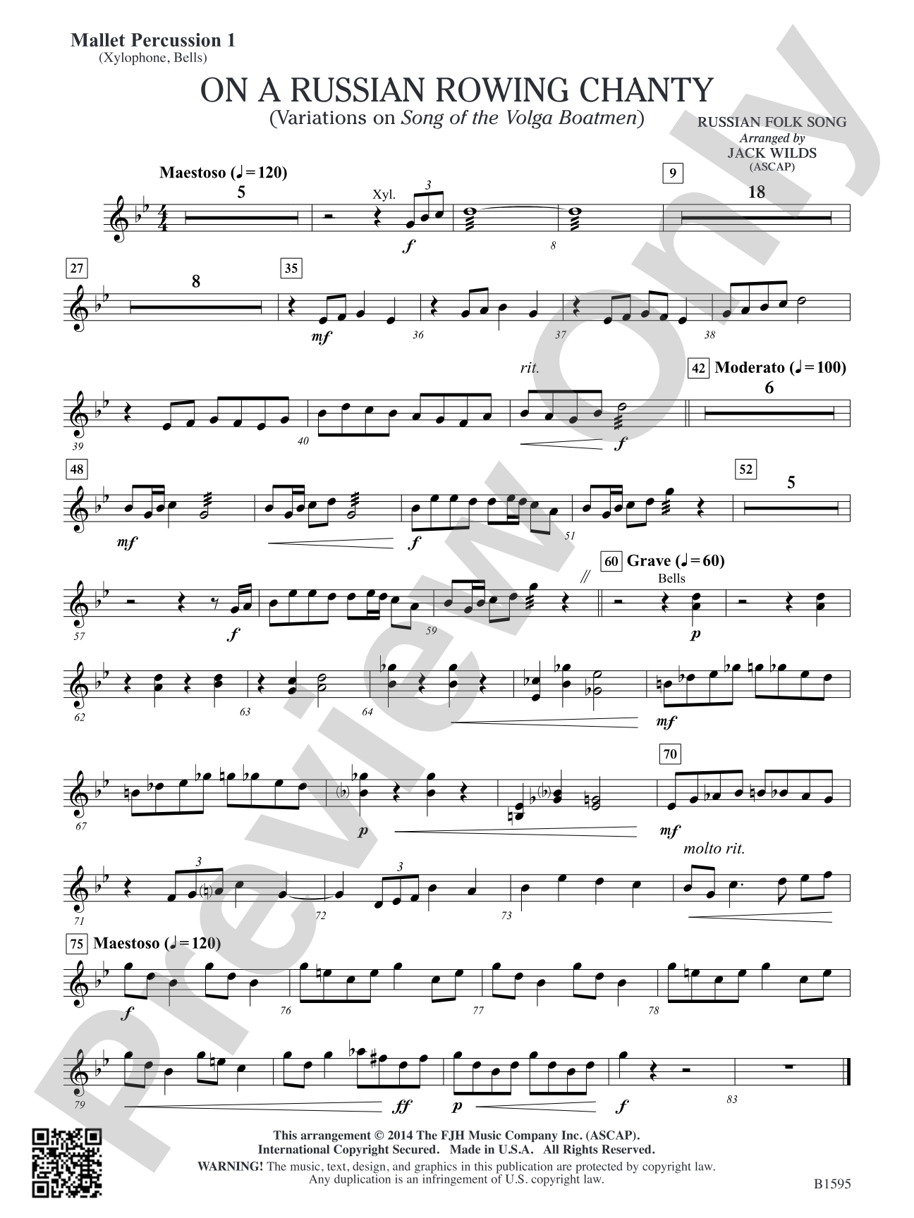 On a Russian Rowing Chanty: Mallet Percussion 1