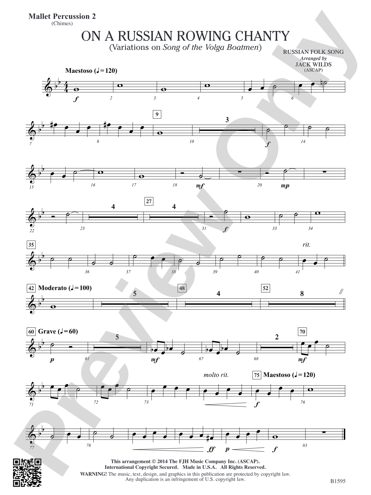 On a Russian Rowing Chanty: Mallet Percussion 2